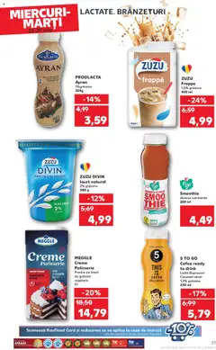 Kaufland RO akciós ujság - amely érvényes a következő dátumtól: 23.07.2025 | Oldal: 37 | Termékek: Ayran, Smoothie