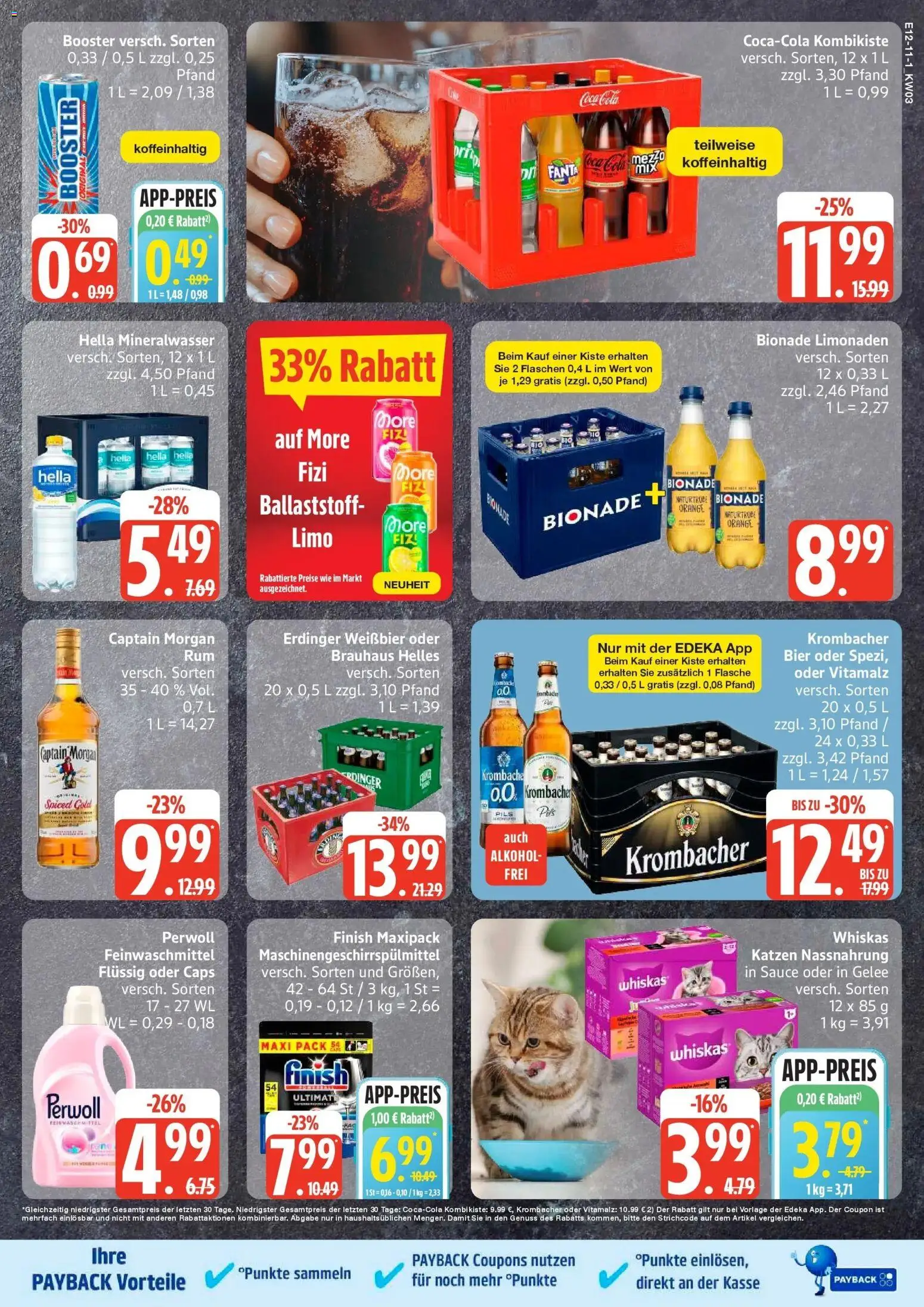 Edeka prospekt Hamburg	 – gültig ab 11.01.2026 | Seite: 11 | Produkte: Erdinger, Cola, Perwoll, Krombacher