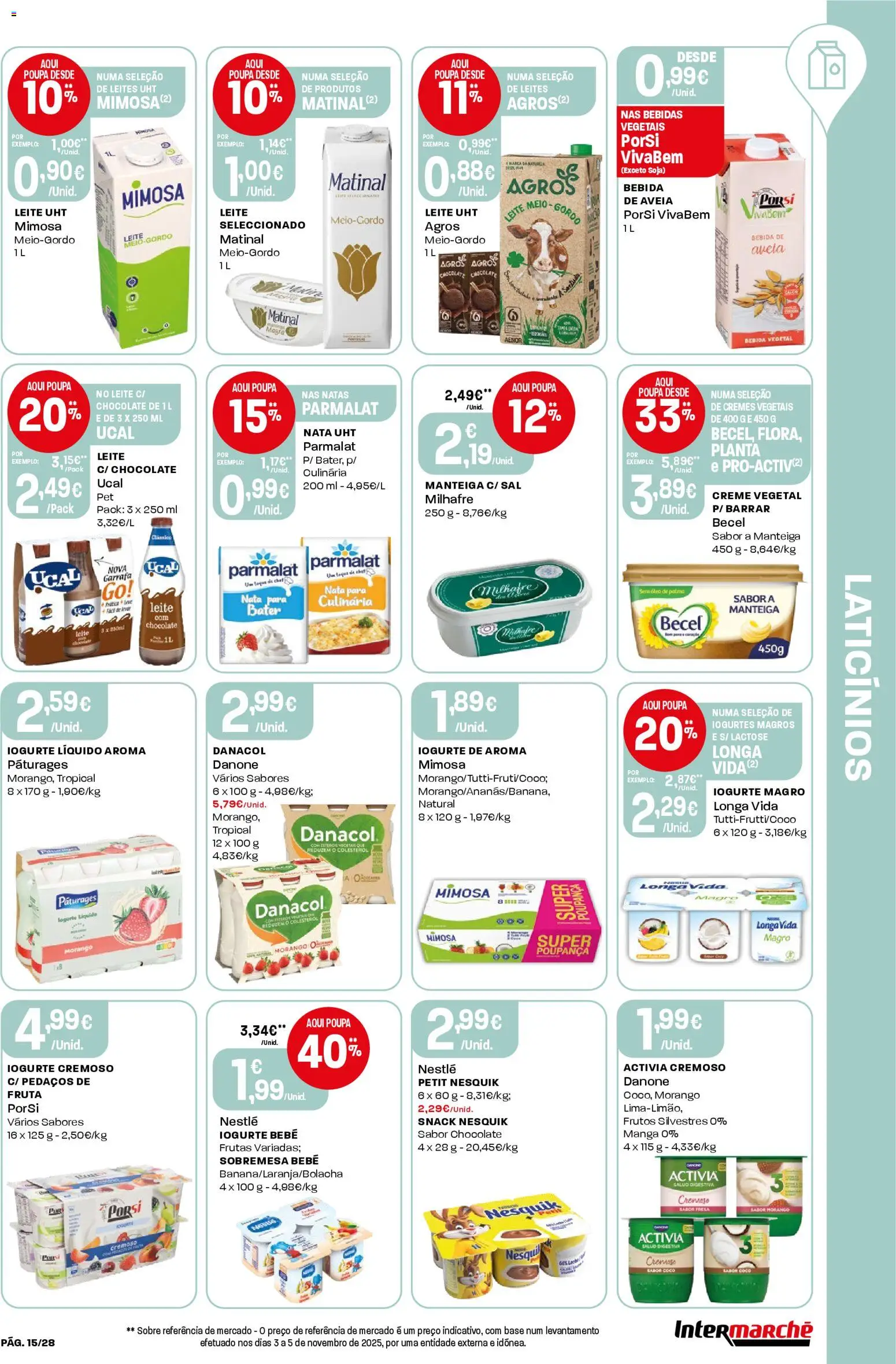 Intermarché Folheto Contact │ válido de 11.12.2025 | Página: 15 | Produtos: Iogurtes, Base, Nata, Natas