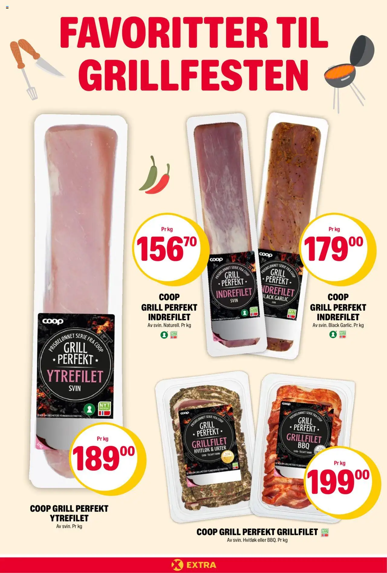  | Side: 14 | Produkter: Urter, Grill, Karrysalat, Вермішель