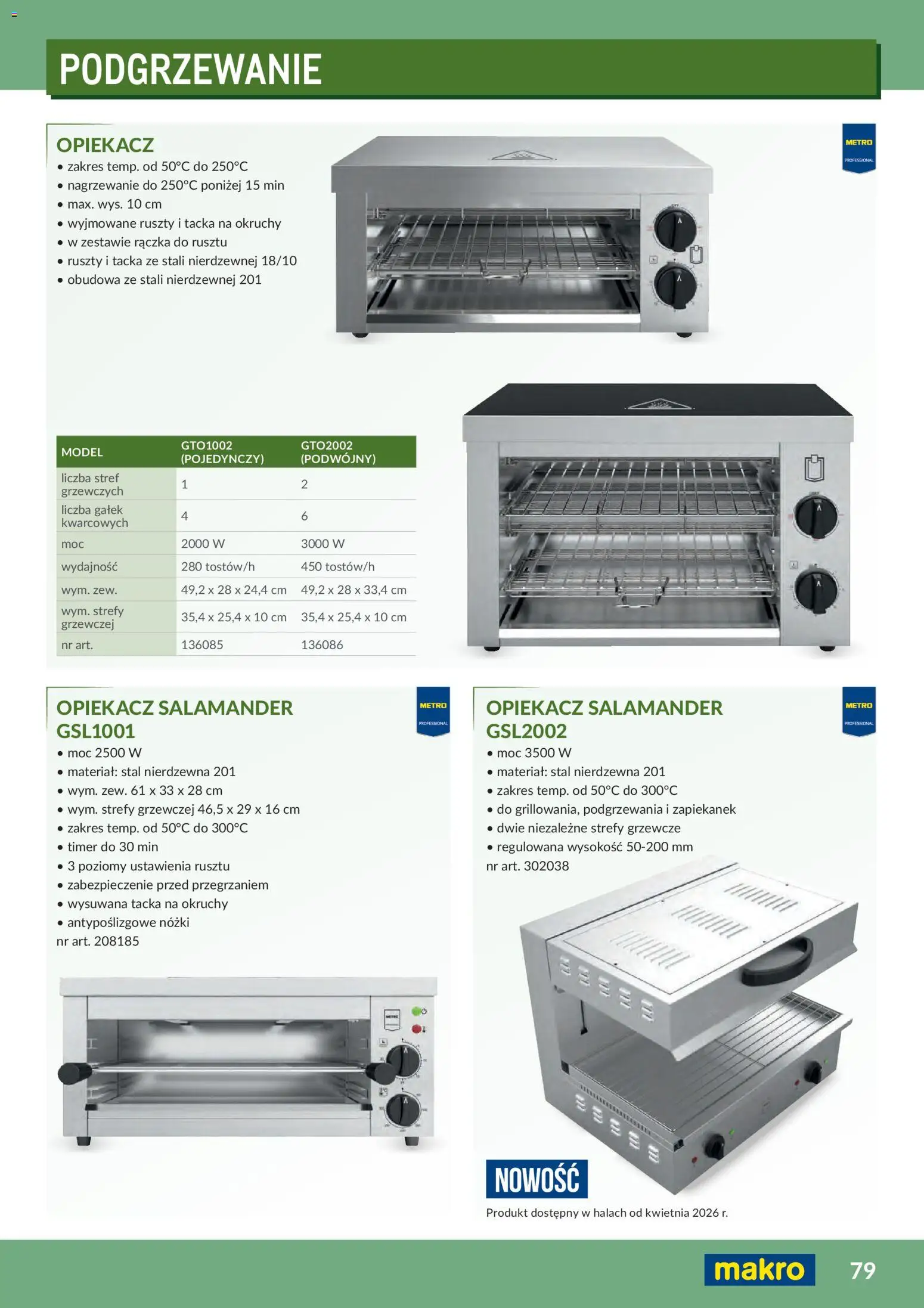 Makro Gazetka - Profesjonalna Gastronomia od 01.02.2026 | Strona: 79 | Produkty: Opiekacz