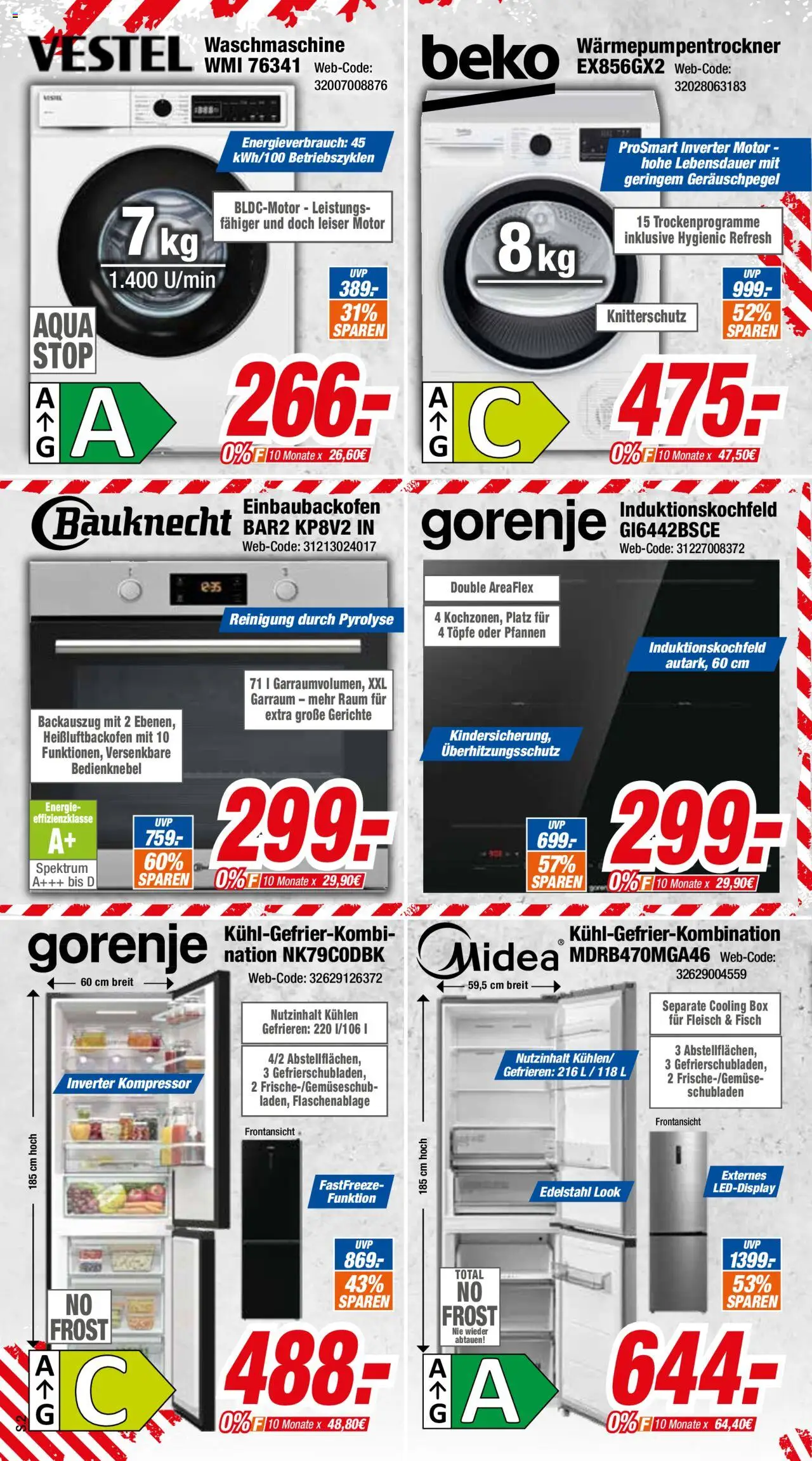 Expert - Grosse Lagerräumung - gültig ab dem 11.08.2025 | Seite: 2 | Produkte: Box, Waschmaschine, Kühlgefrierkombination, Fleisch