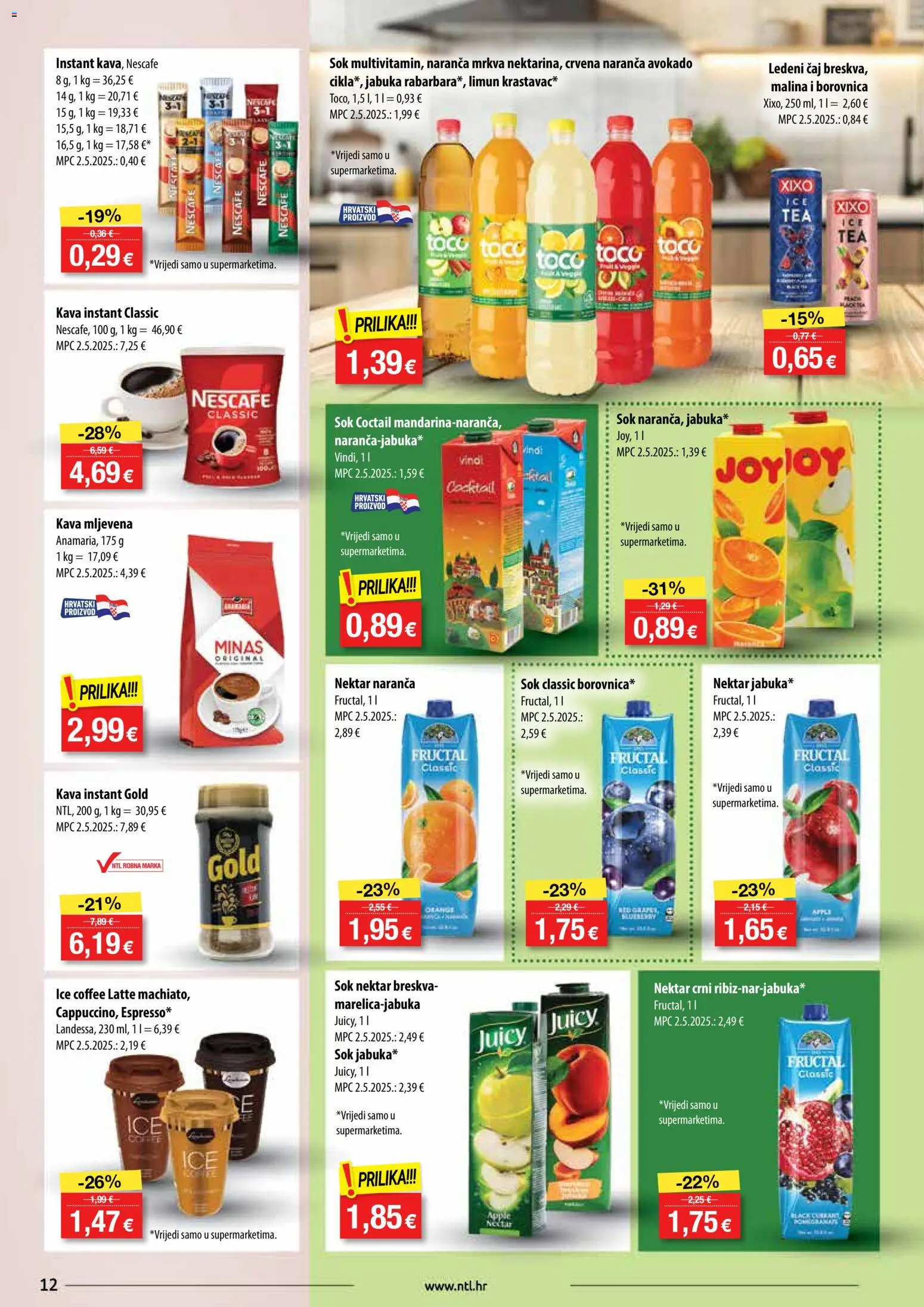 NTL katalog | vrijedi od 28.01.2026 | Stranica: 12 | Proizvodi: Nescafe, Limun, Breskva, Jabuka
