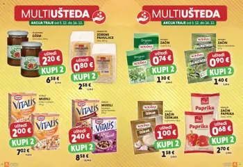 Multiušteda Studenac - Pregled kataloga iz trgovine Studenac, vrijedi od 03.12.2025 | Stranica: 6 | Proizvodi: Zobene pahuljice, Pahuljice, Džem, Češnjak