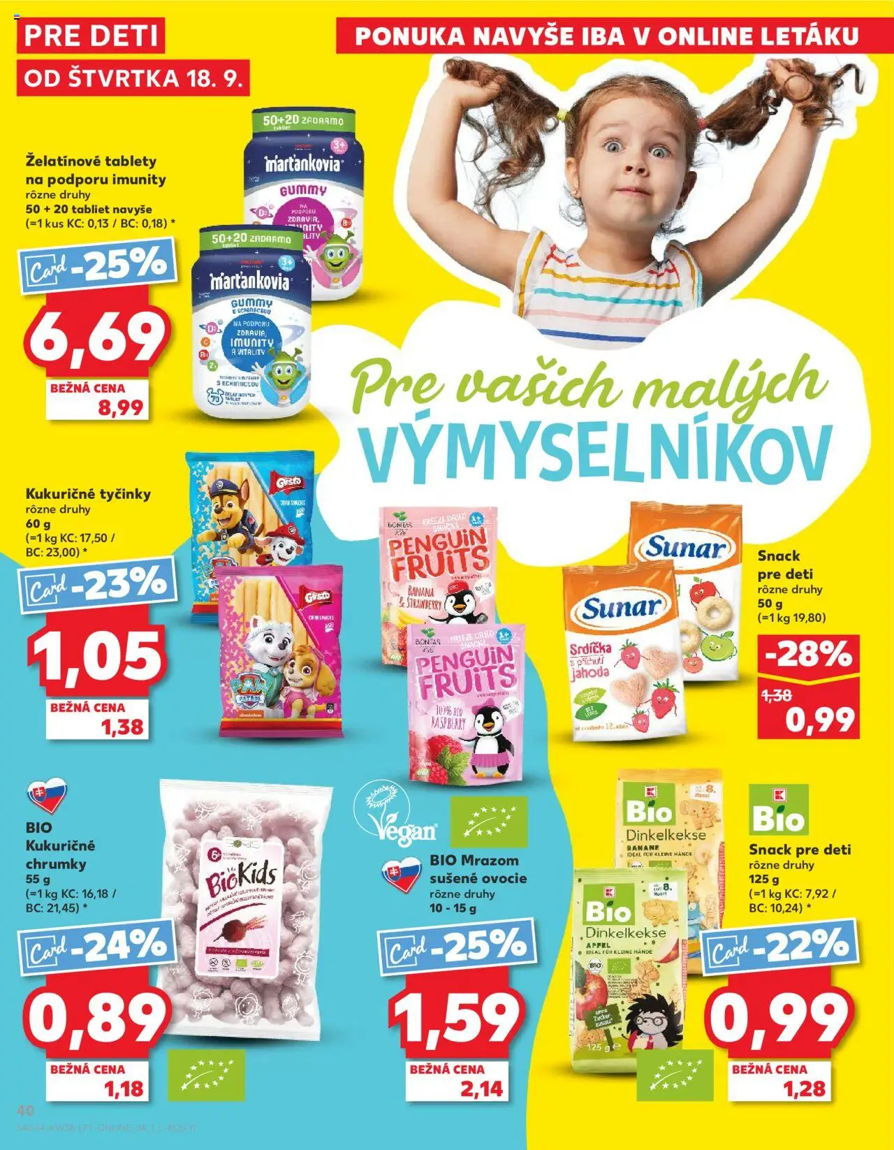 Kaufland SK akciós ujság - amely érvényes a következő dátumtól: 18.09.2025 | Oldal: 40