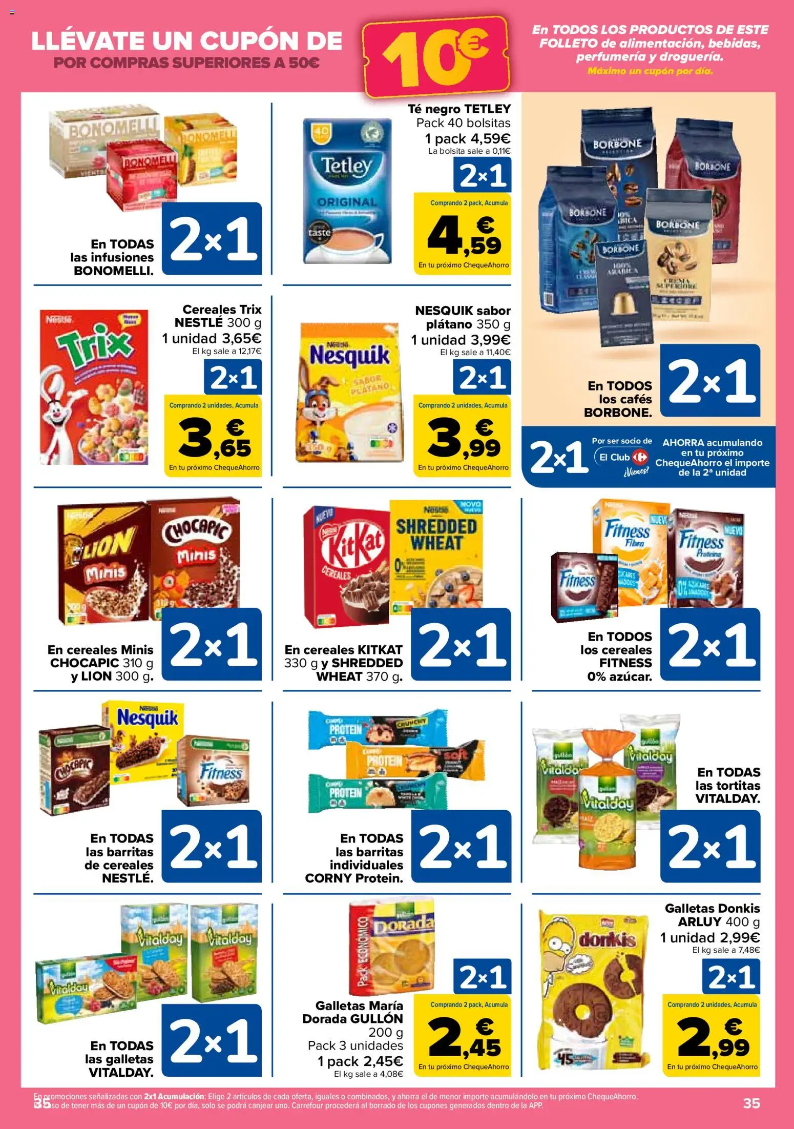 Carrefour folleto │ válido desde el 14.11.2025 | Página: 35 | Productos: Cereales, Té, Galletas, Cereales Fitness