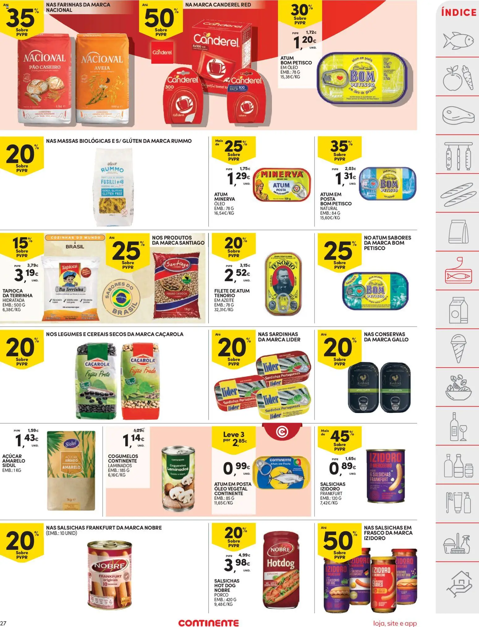 Continente folheto │ válido de 03.03.2026 | Página: 27 | Produtos: Fogão, Tapioca, Pão, Cereais