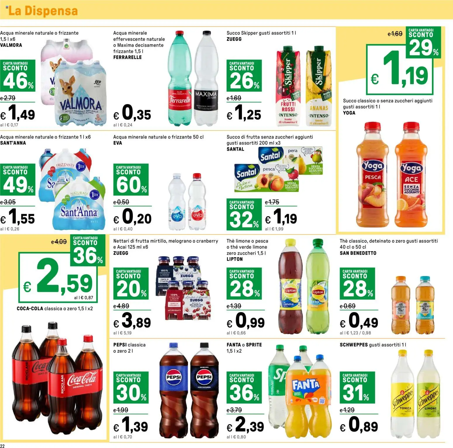 Volantino Iper del 16.01.2026 | Pagina: 22 | Prodotti: Ananas, Pera, The, Succo di frutta