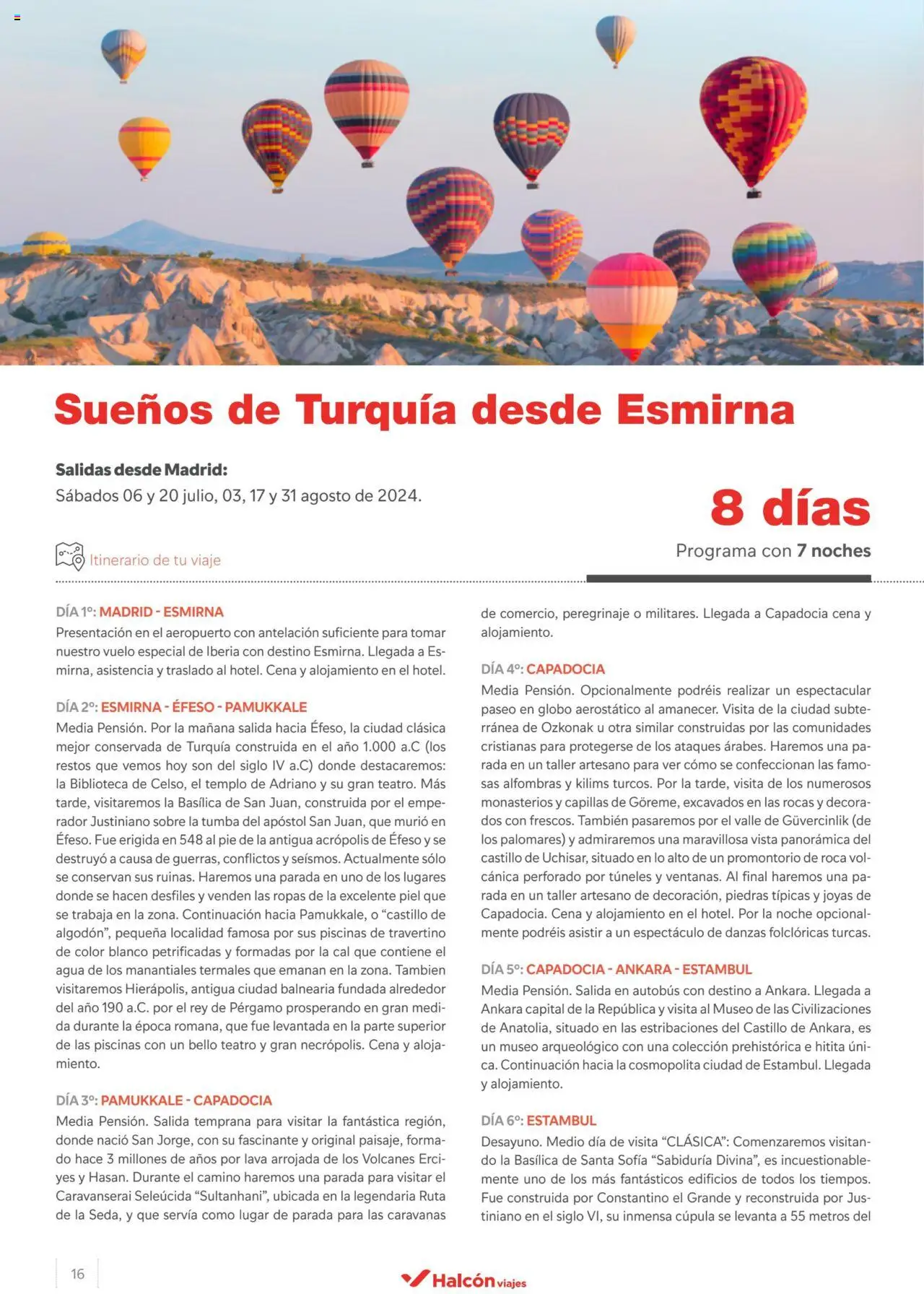Halcón Viajes Turquía 2024 │ válido desde el 09.05.2024 | Página: 16 | Productos: Biblioteca