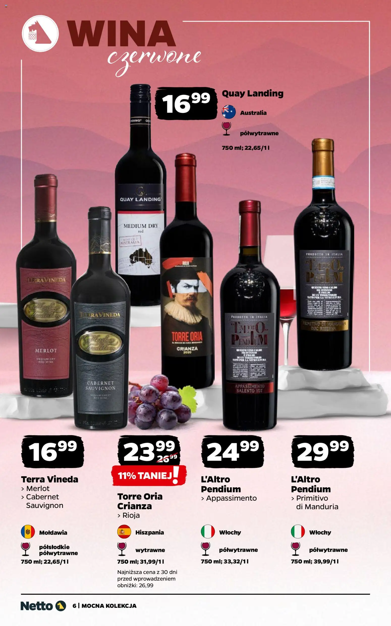 Netto gazetka - Wina od 19.01.2026 | Strona: 6 | Produkty: Merlot