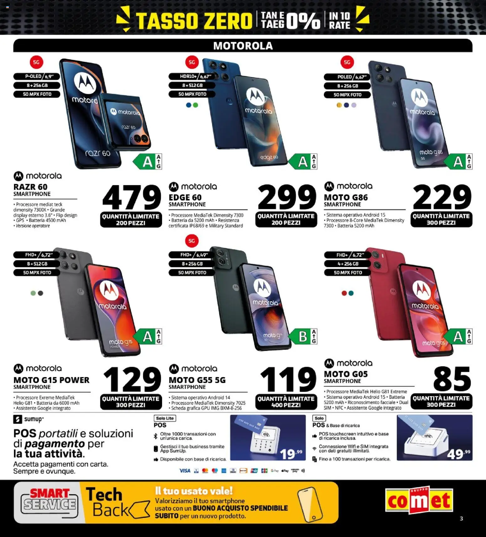 Volantino Comet del 26.11.2025 | Pagina: 3 | Prodotti: Smartphone, Batteria