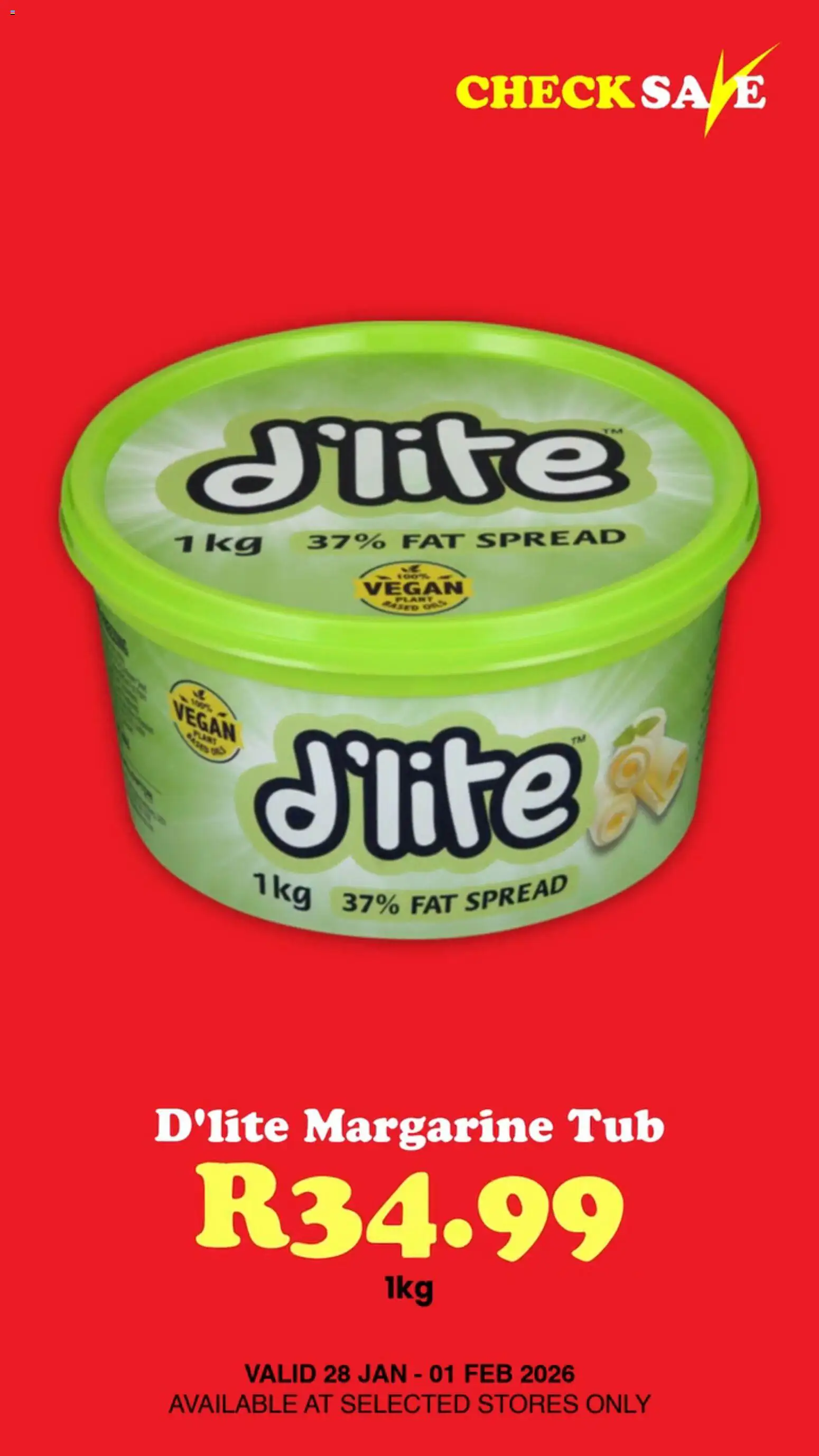 New Check Save catalogue – valid from 29.01.2026 | Page: 10 | Products: Margarine, Fat spread