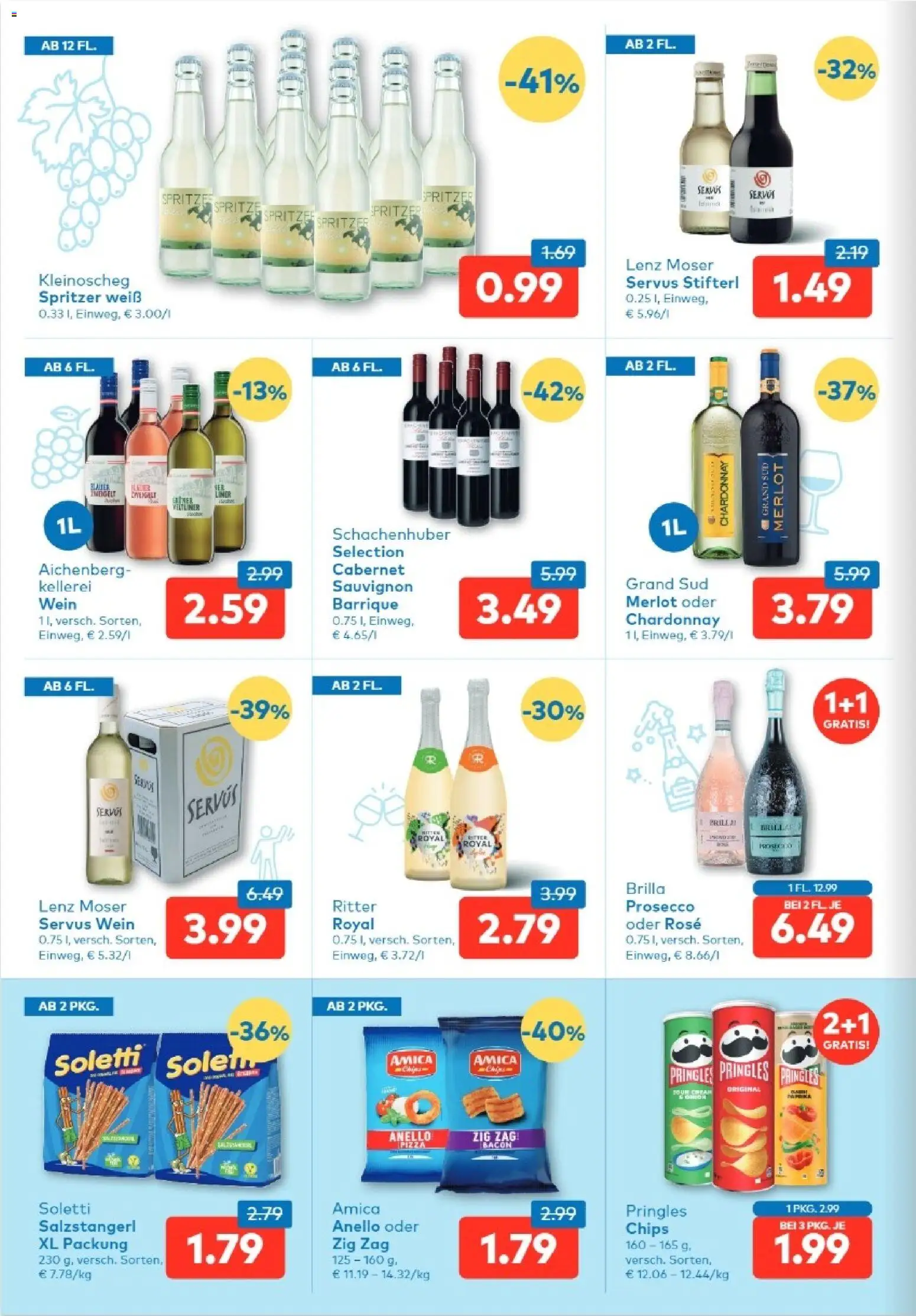 T&G - Tirol gültig ab 09.04.2026 | Seite: 6 | Produkte: Chips, Wein