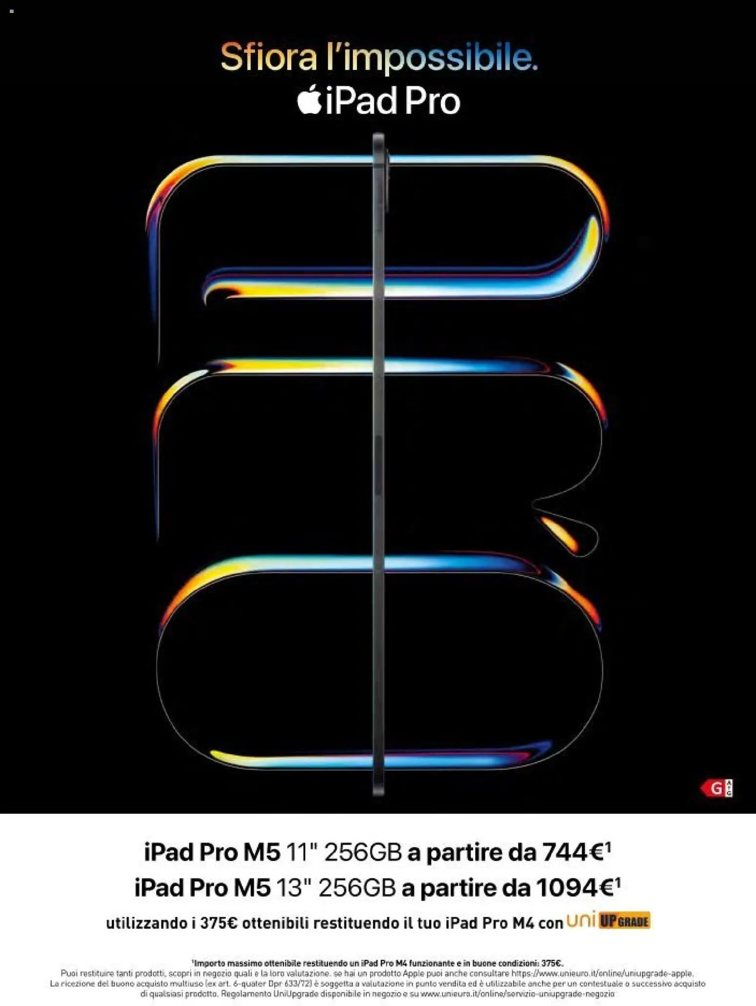 Volantino Unieuro del 30.10.2025 | Pagina: 14 | Prodotti: Ipad