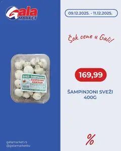 Gala MARKET šok cene - pregled Gala MARKET kataloga - važi od 09.12.2025