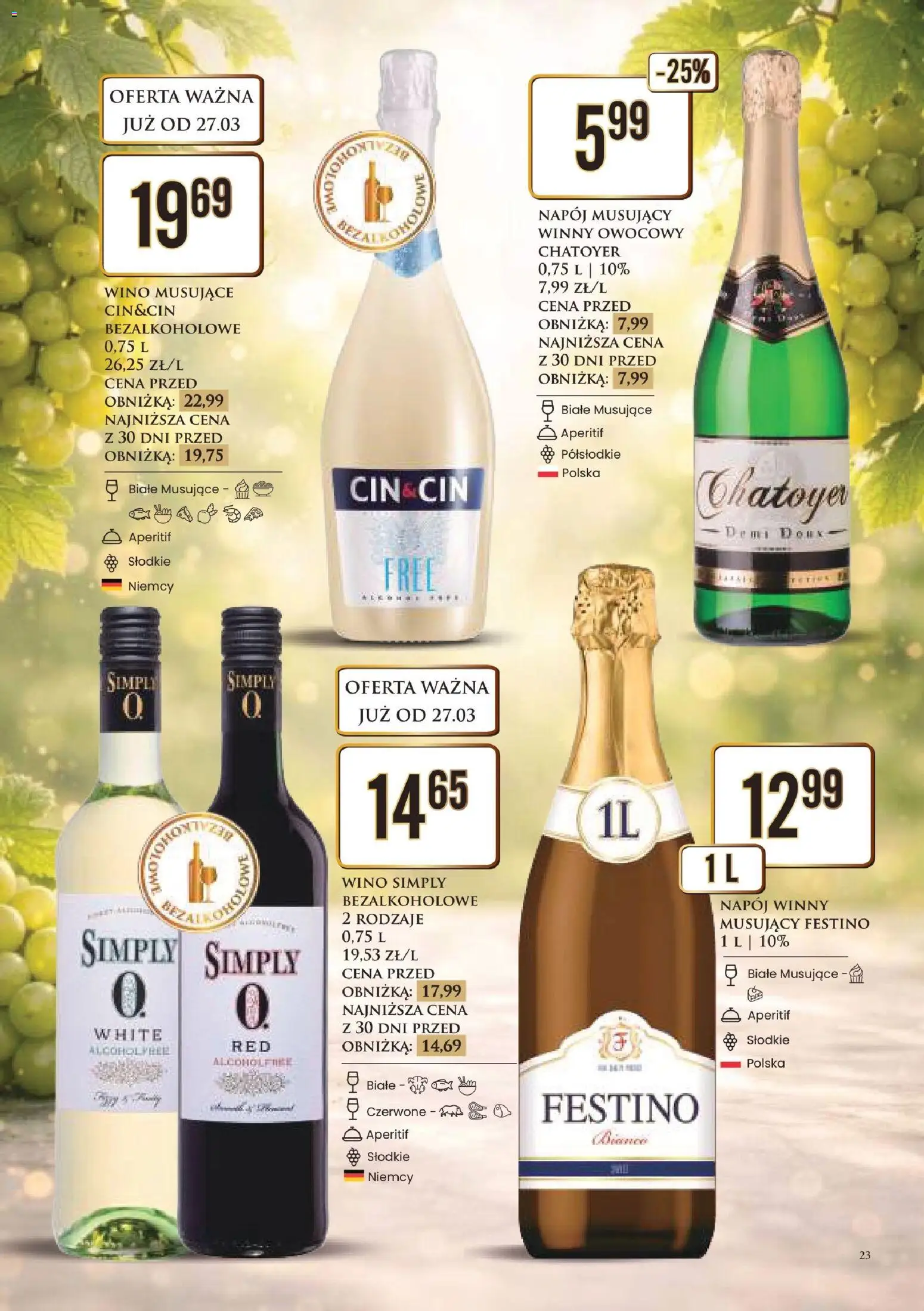 Dino gazetka alkoholowa od 27.03.2026 | Strona: 24 | Produkty: Wino