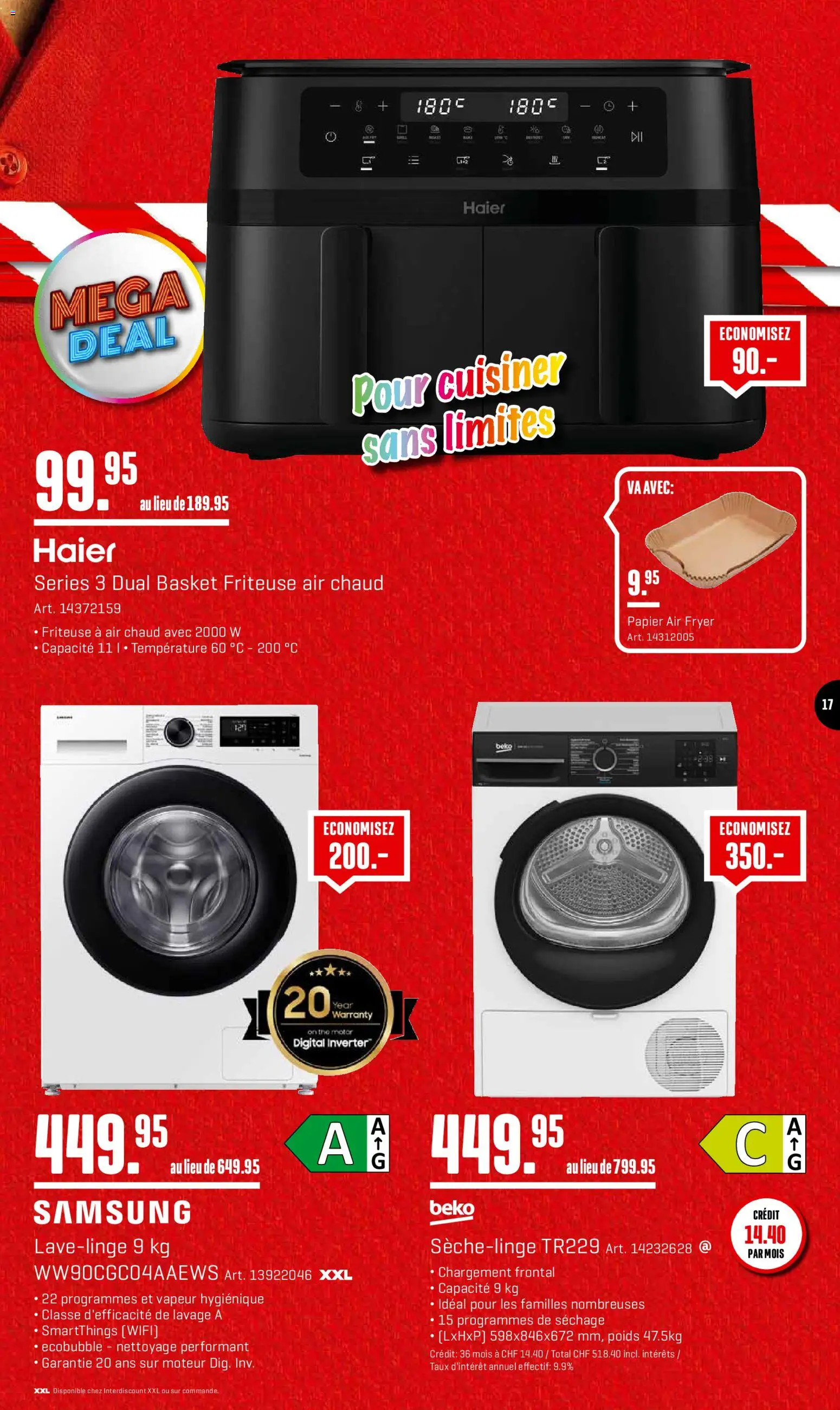 Interdiscount Aktionen FR – gültig ab 26.01.2026 | Seite: 17 | Produkte: Friteuse, Samsung