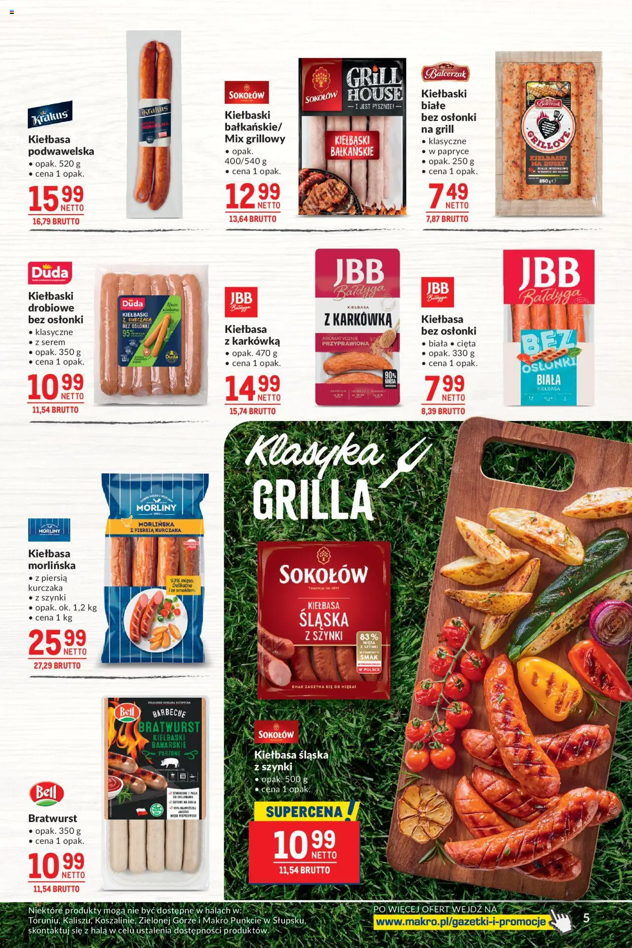 Makro Gazetka - Smakuj chwile z pysznym grillem od 27.05.2025 | Strona: 5 | Produkty: Karkówka, Bell, Kiełbaski, Kiełbasa śląska