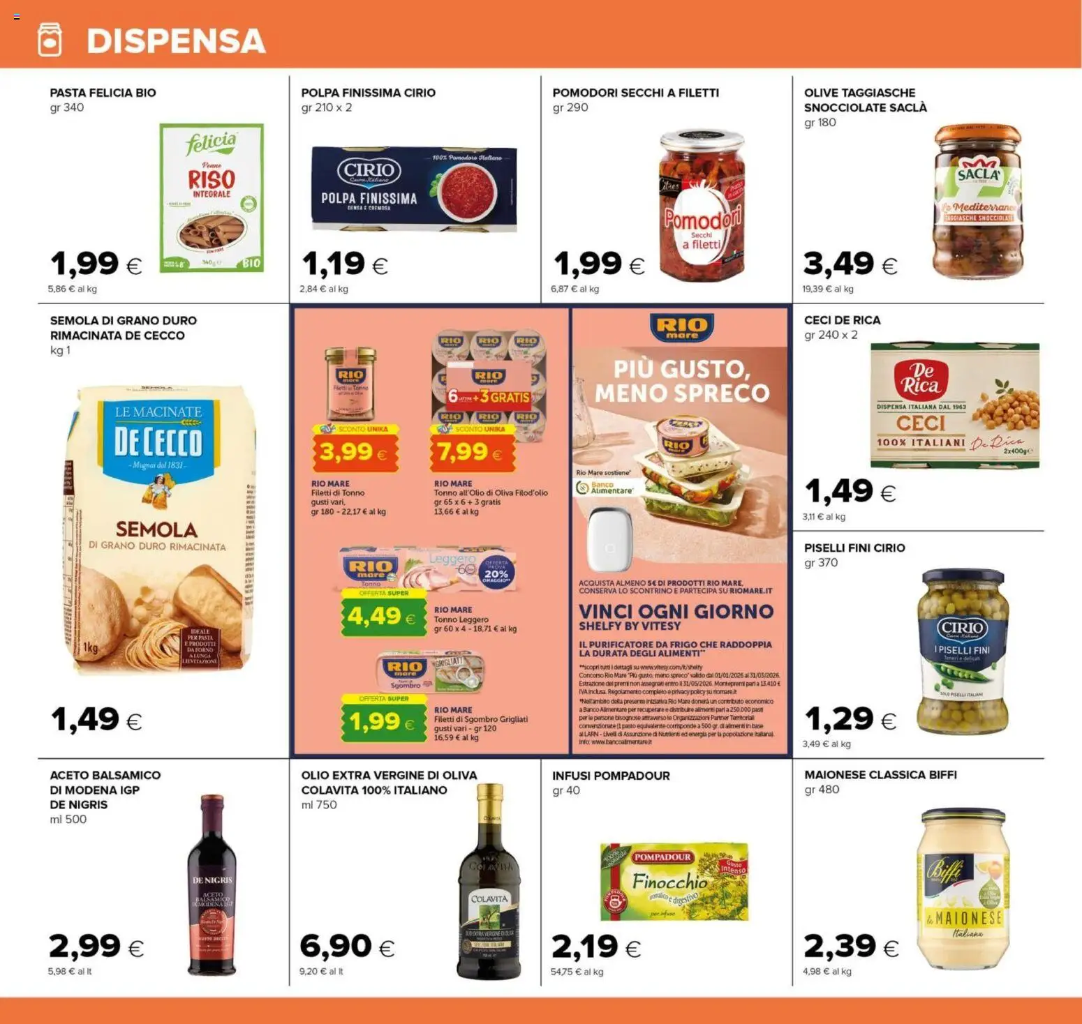 Volantino Oasi del 12.02.2026 | Pagina: 20 | Prodotti: Ceci, Olio, Tonno, Sgombro