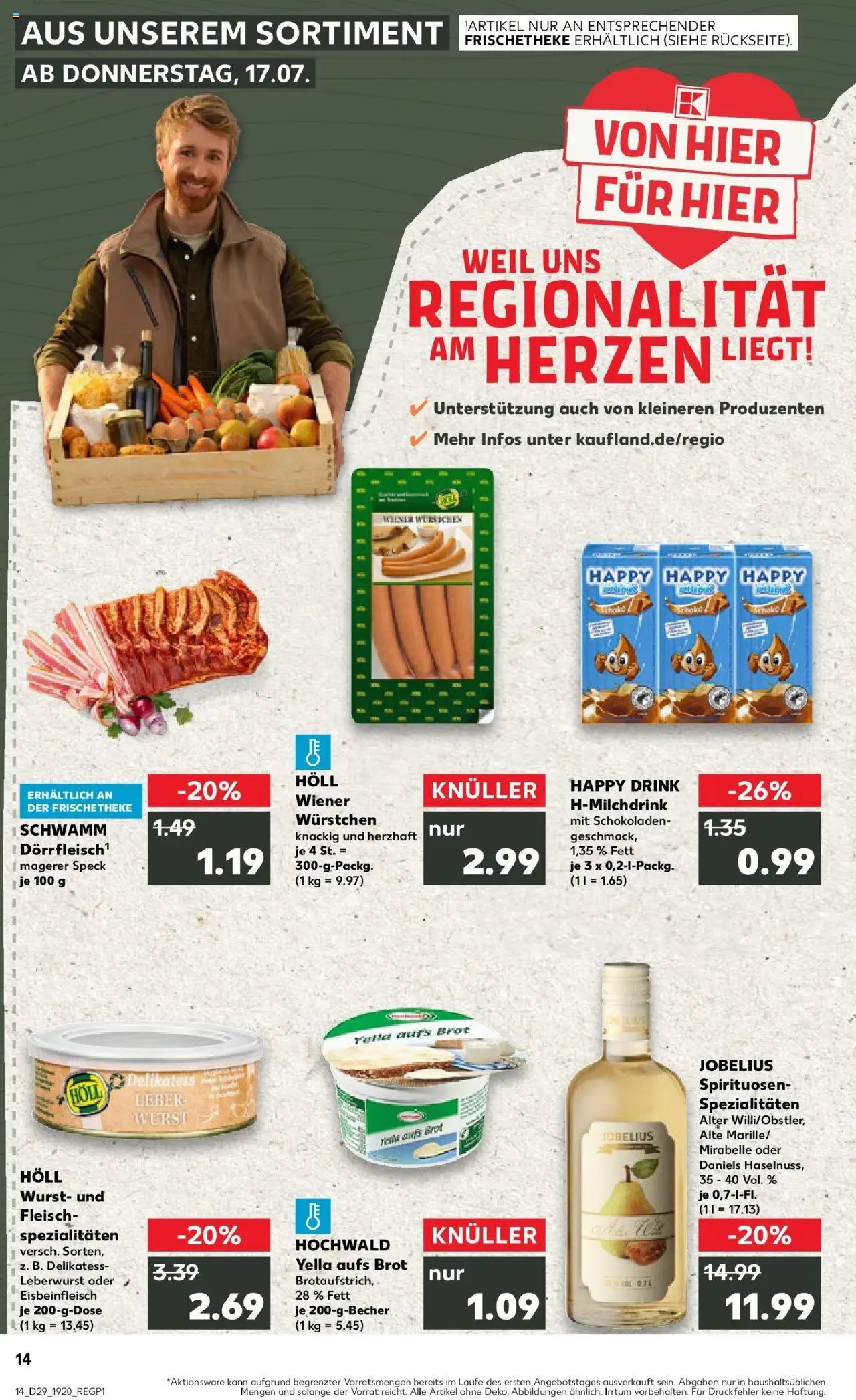 Kaufland prospekt Hermeskeil	 - gültig ab dem 21.07.2025 | Seite: 27 | Produkte: Wiener wurstchen, Wurst, Brot, Fleisch