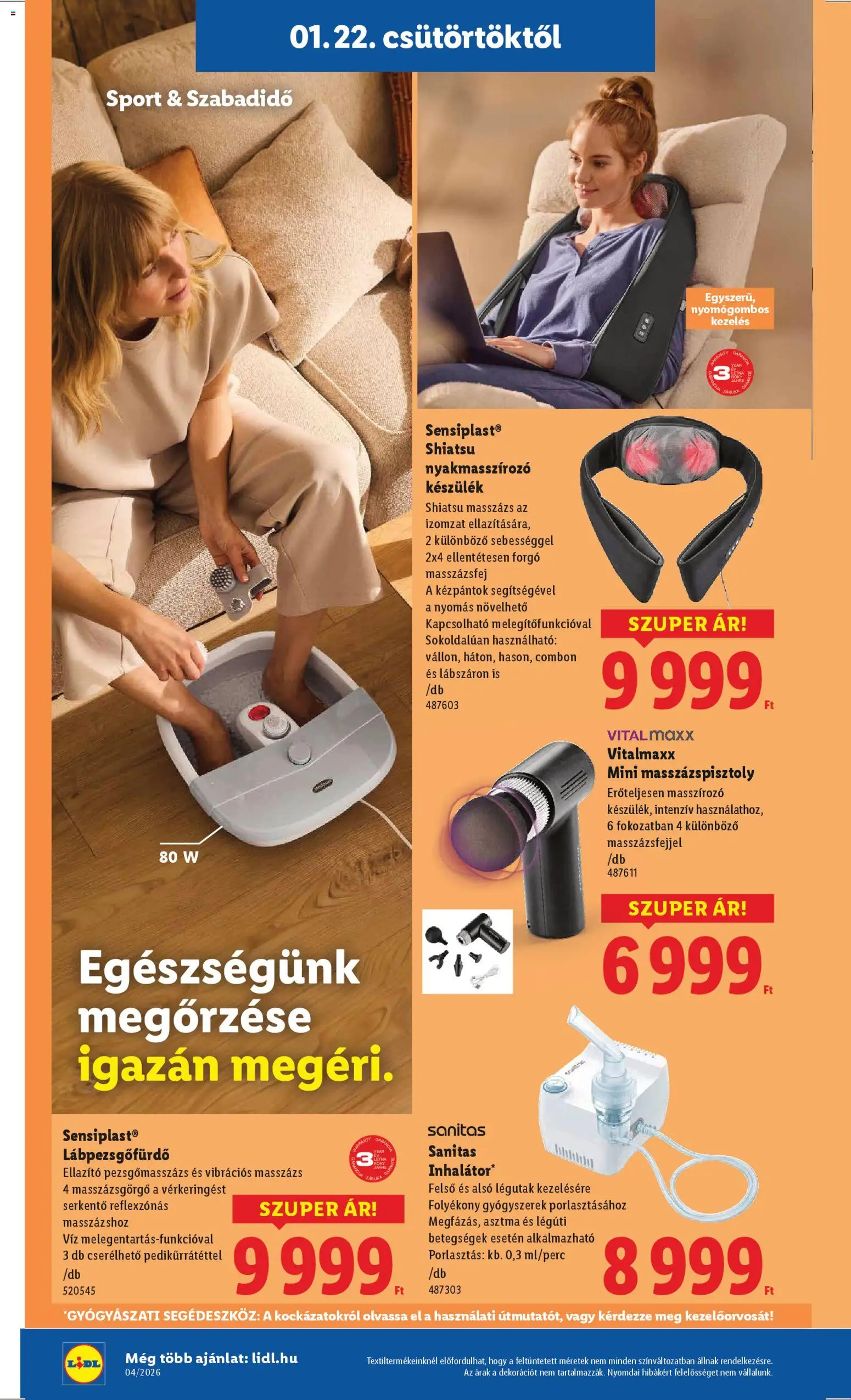 Lidl akciós ujság - amely érvényes a következő dátumtól: 22.01.2026 | Oldal: 28 | Termékek: Gyógyszerek