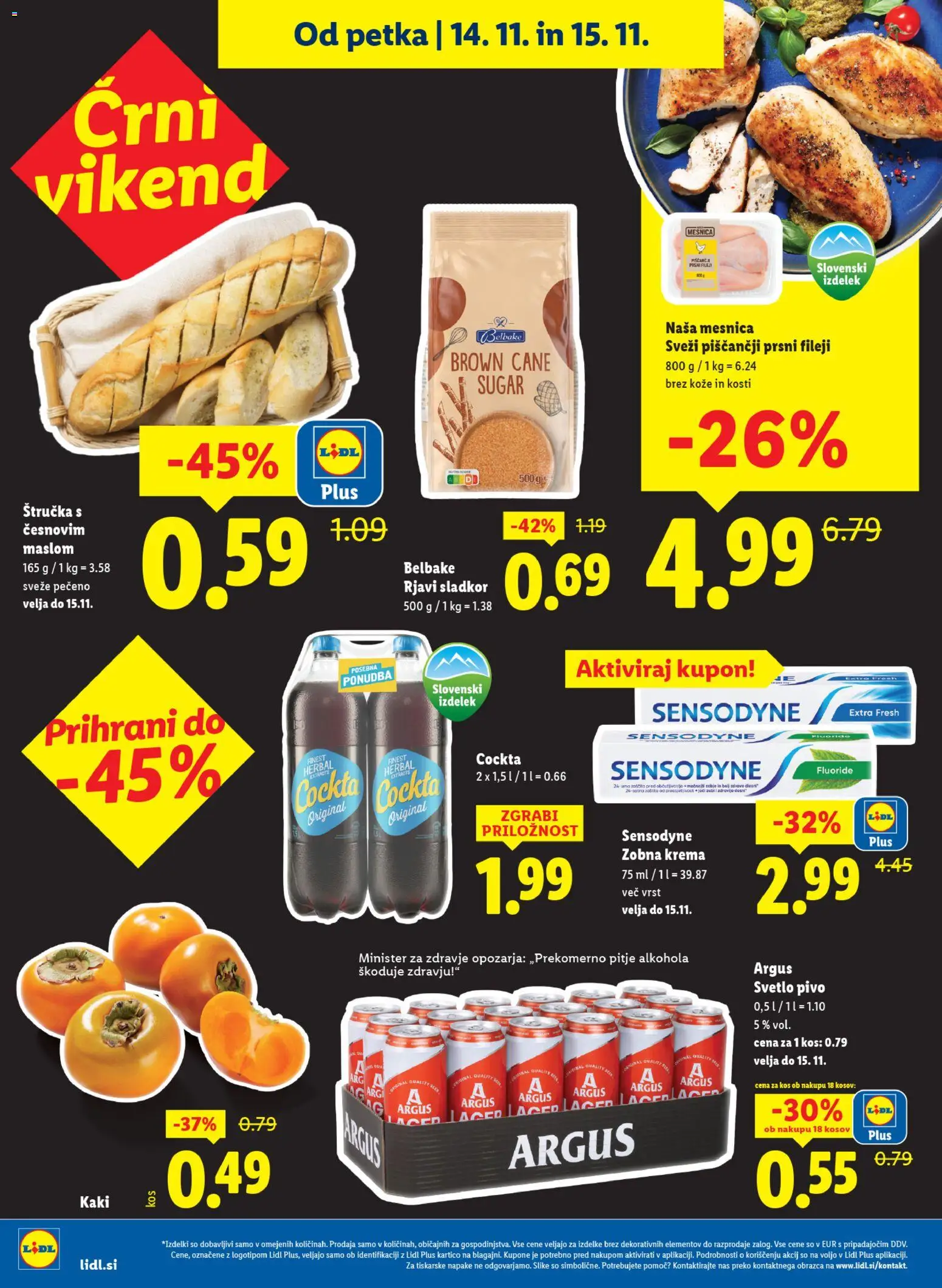 Novi Lidl katalog ponudbe – veljaven od 13.11.2025 | Stran: 48 | Izdelki: Kaki, Štručka, Pivo, Sladkor