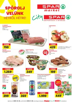Spar Market Akciós újság - amely érvényes a következő dátumtól: 30.10.2025