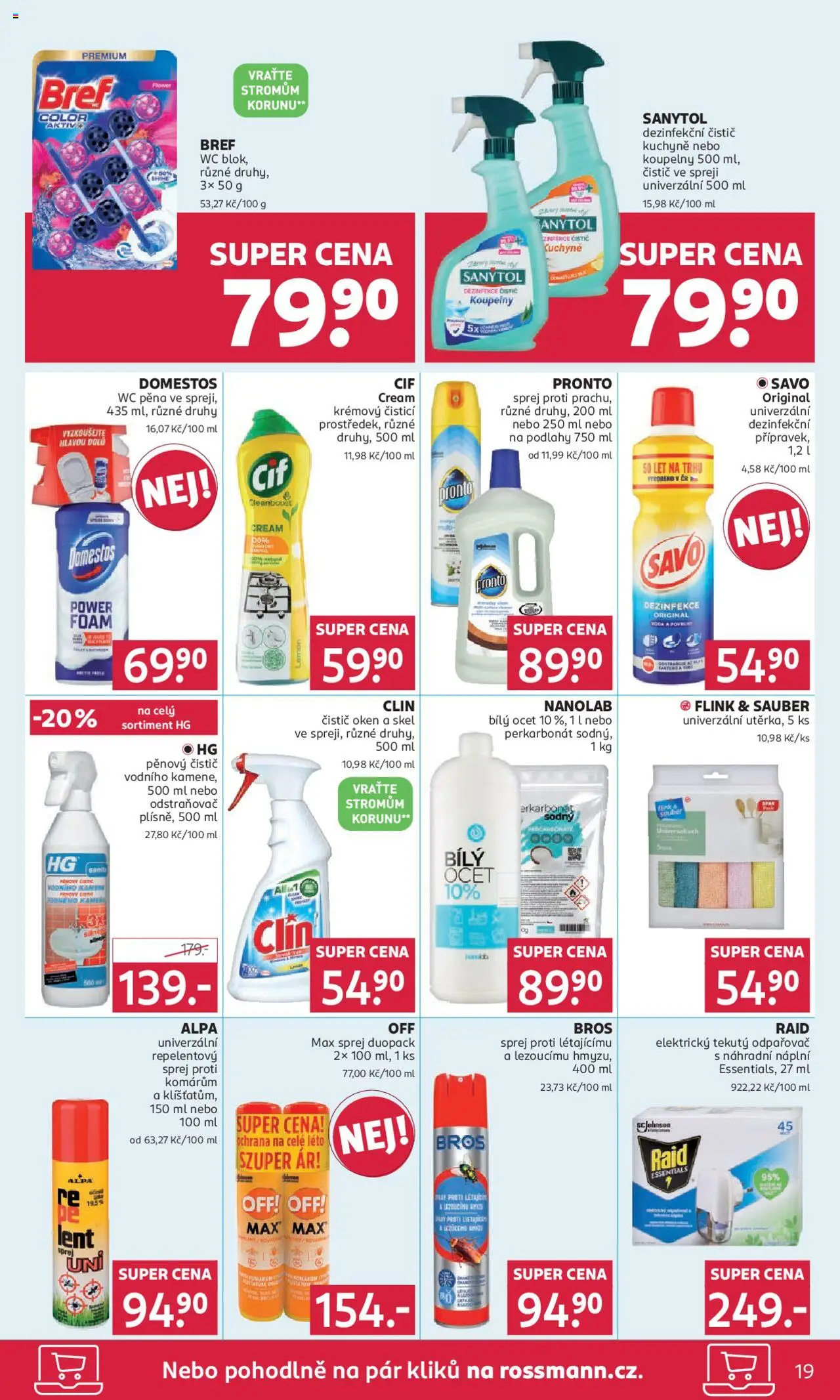 Rossmann leták od 18.06.2025 | Strana: 19 | Produkty: Clin, Savo, Alpa, Domestos