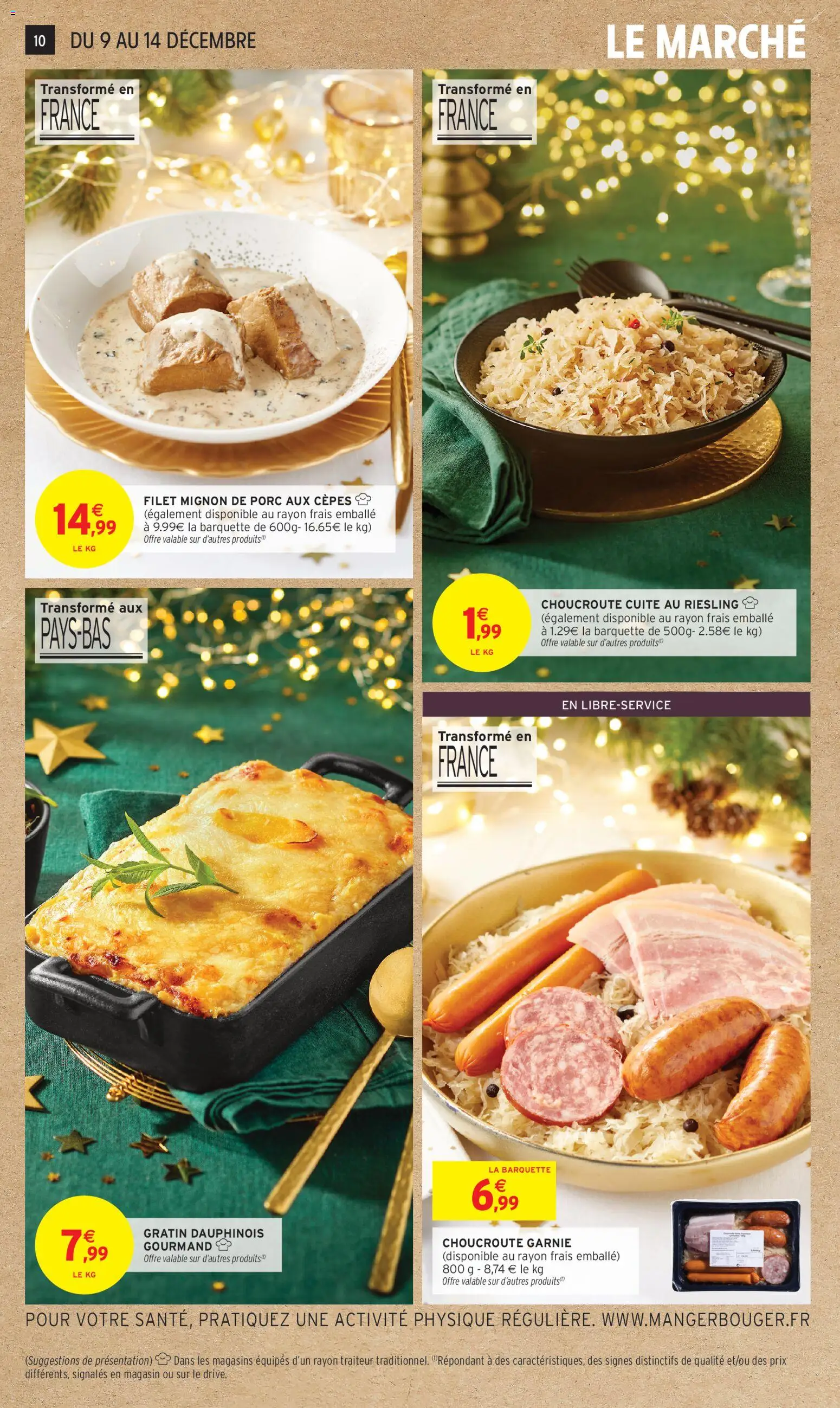 {H1} | Page: 10 | Produits: Filet mignon, Porc, Choucroute cuite