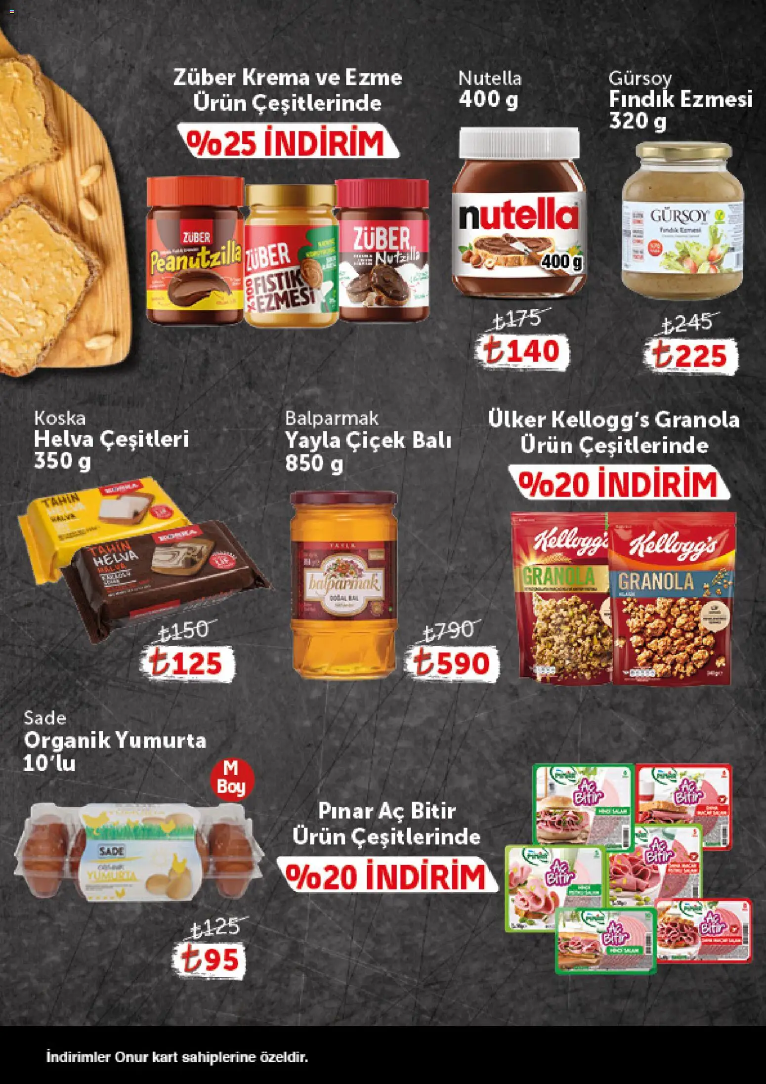 Onur Market - Katalog Gurme - 10.03.2026 tarihinden itibaren geçerlidir | Sayfa: 3 | Ürünler: Fıstık, Yumurta, Fındık, Krema