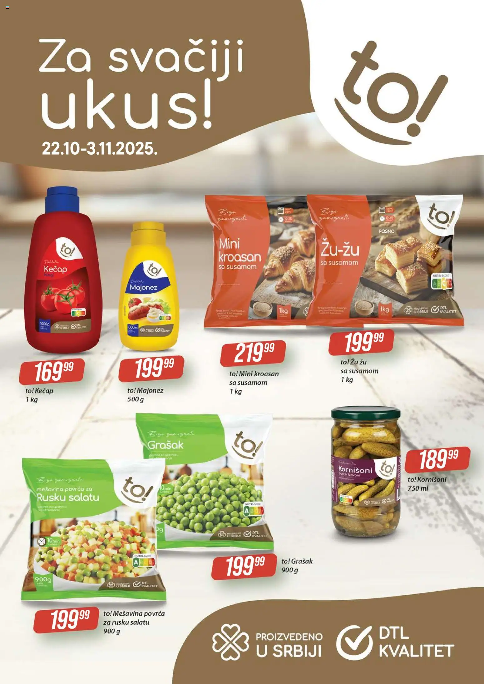 Tekijanka katalog - važi od 22.10.2025 | Strana: 2 | Proizvode: Kečap, Grašak, Kornišoni, Kroasan