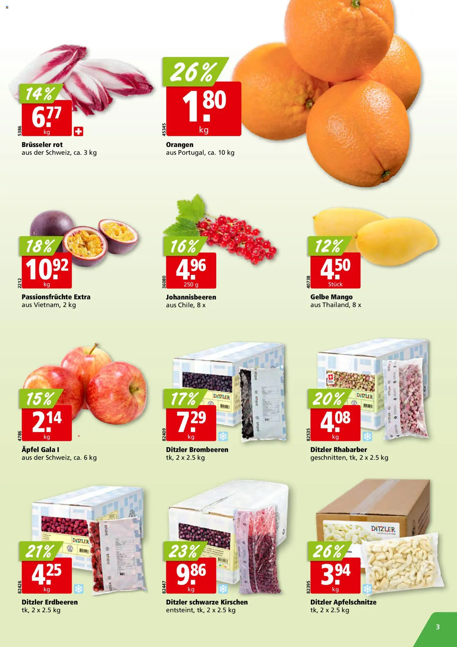 Aligro aktionen – gültig ab 16.03.2026 | Seite: 3 | Produkte: Äpfel, Orangen, Erdbeeren, Mango