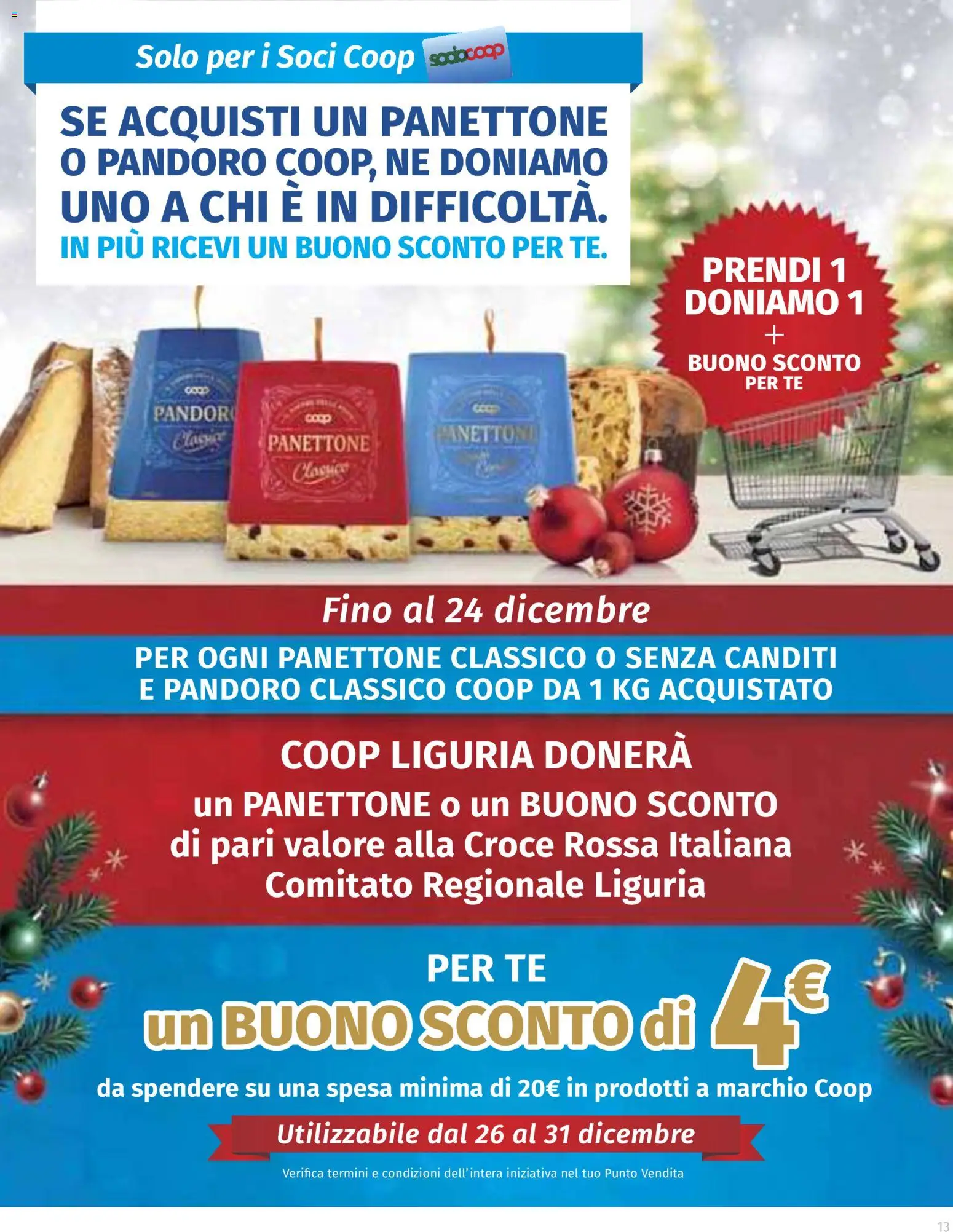 Volantino Ipercoop del 22.12.2025 | Pagina: 13 | Prodotti: Tè, Pandoro, Panettone