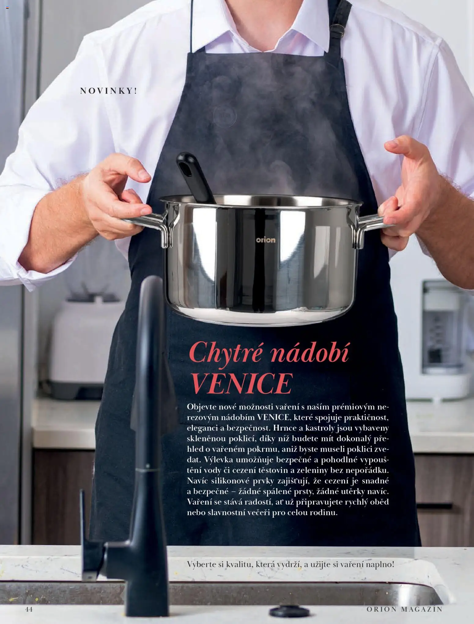 Orion leták - Jaro/Léto 2026 od 09.03.2026 | Strana: 44 | Produkty: Hrnce, Nádobí, Utěrky