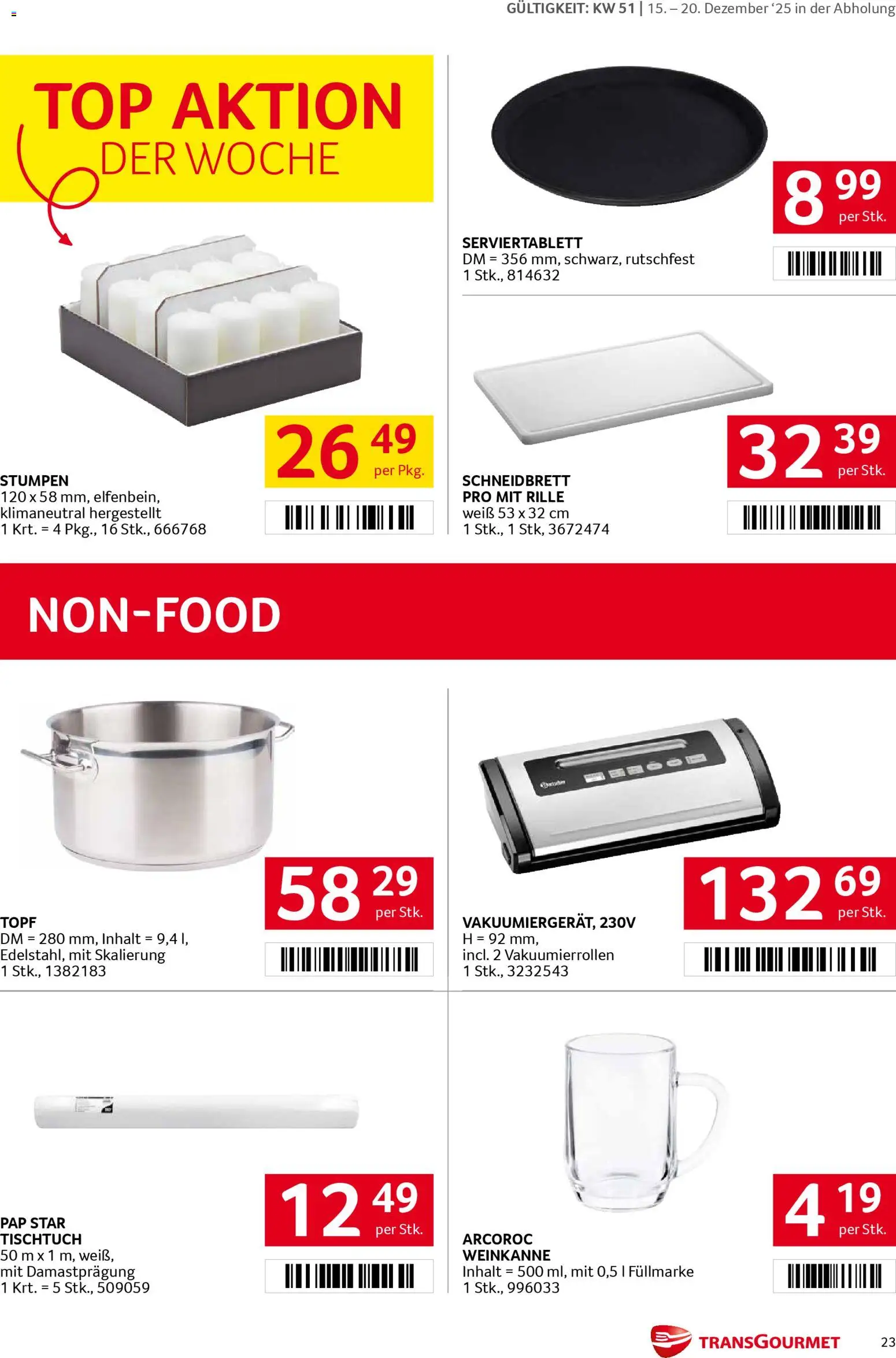 Transgourmet Flugblatt gültig ab 15.12.2025 | Seite: 22