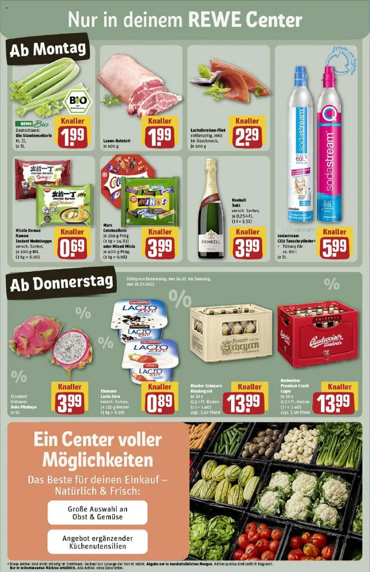 Rewe prospekt Zell Unter Aichelberg	 - gültig ab dem 20.07.2025 | Seite: 3 | Produkte: Celebrations, Gemüse, Obst, Sodastream