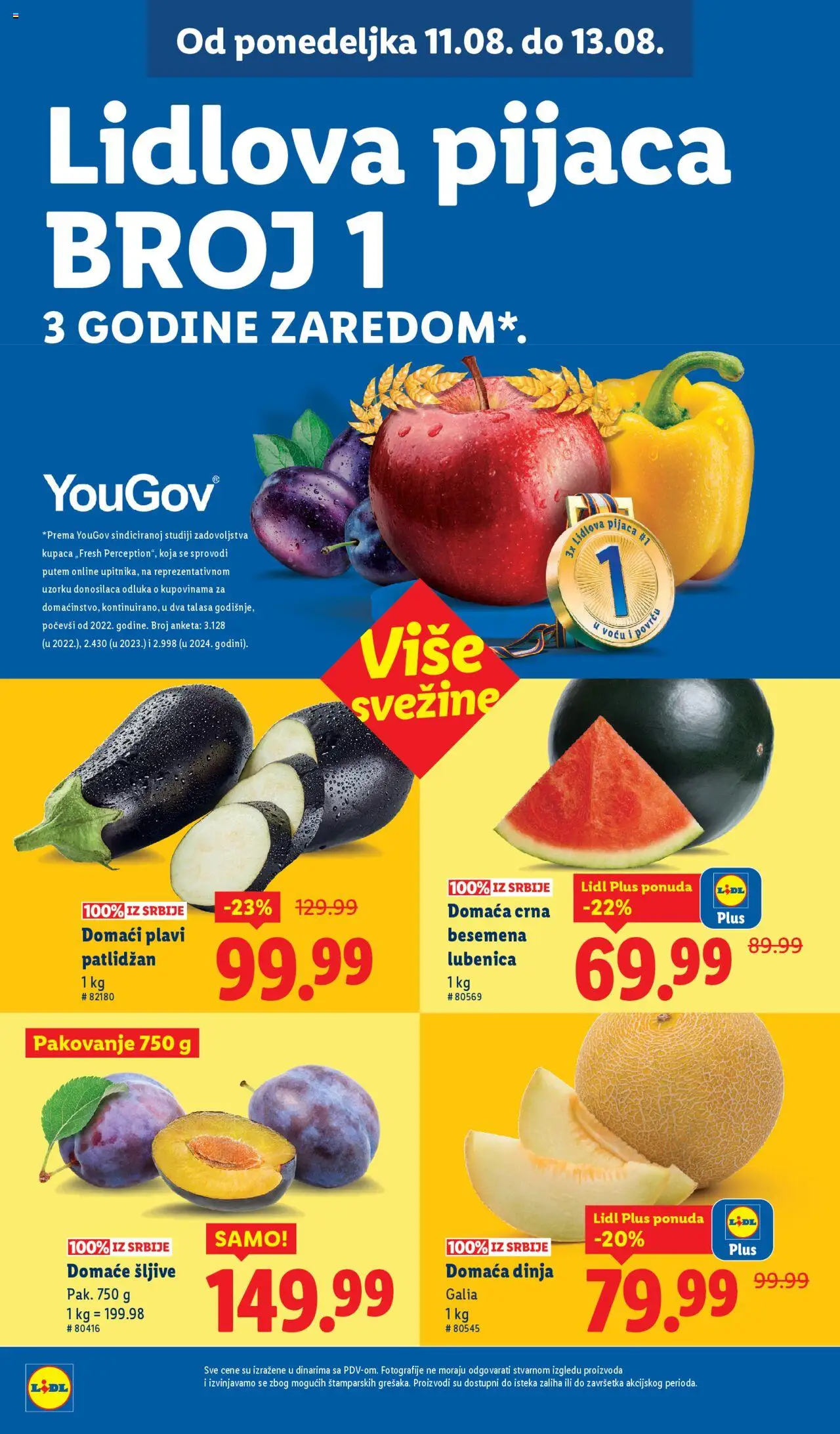 Lidl katalog - važi od 07.08.2025 | Strana: 50 | Proizvode: Lubenica, Pakovanje