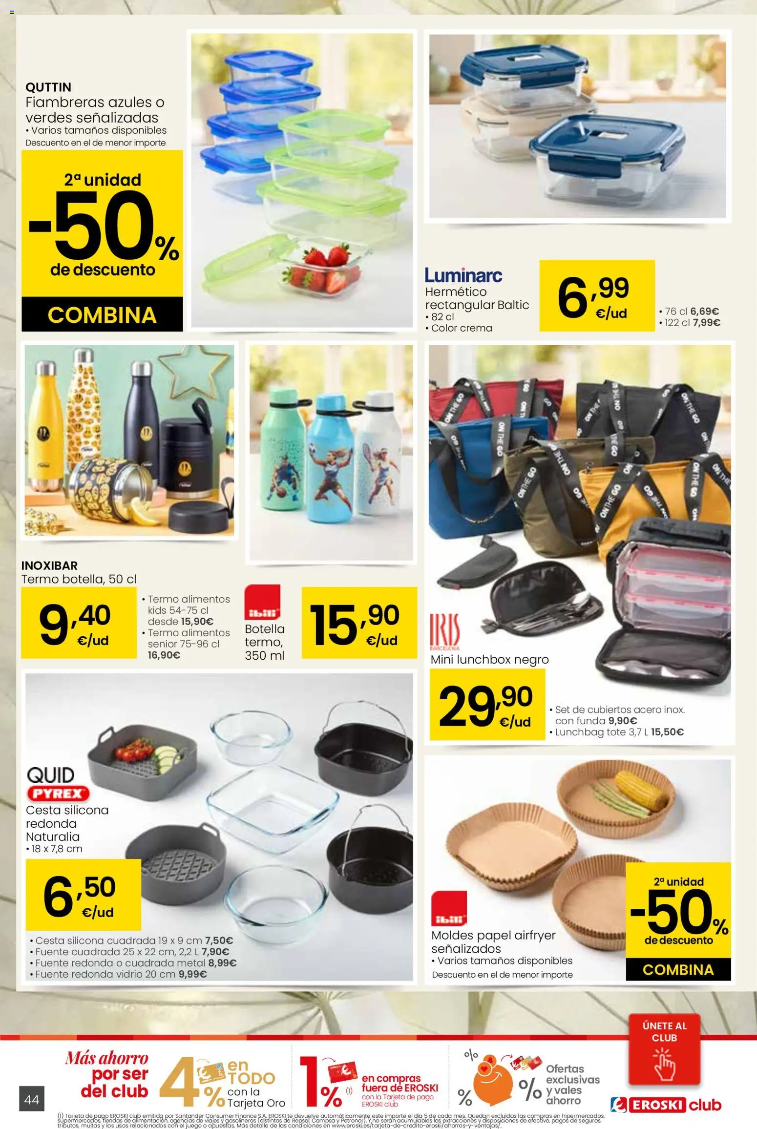Eroski - Siempre a buen precio │ válido desde el 29.01.2026 | Página: 44 | Productos: Crema, Funda, Κούβα, Cesta