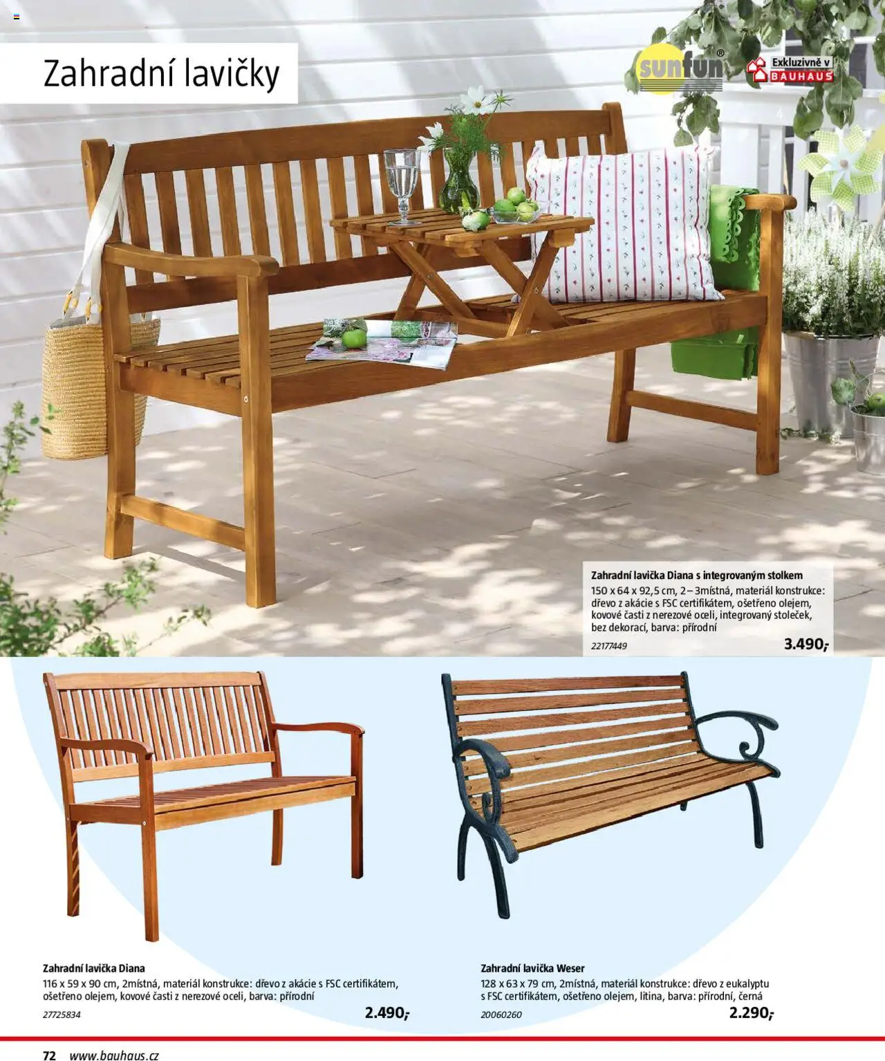 Bauhaus katalog Zahradní nábytek od 01.04.2025 | Strana: 72