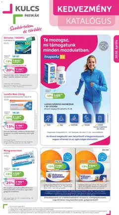 Kulcs Patika akciós újság - amely érvényes a következő dátumtól: 01.04.2026