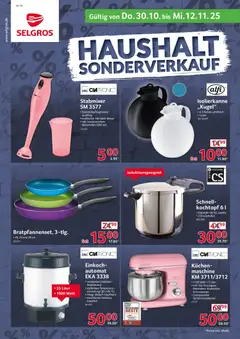 Selgros Sonderverkauf ab 30.10.2025 gültig