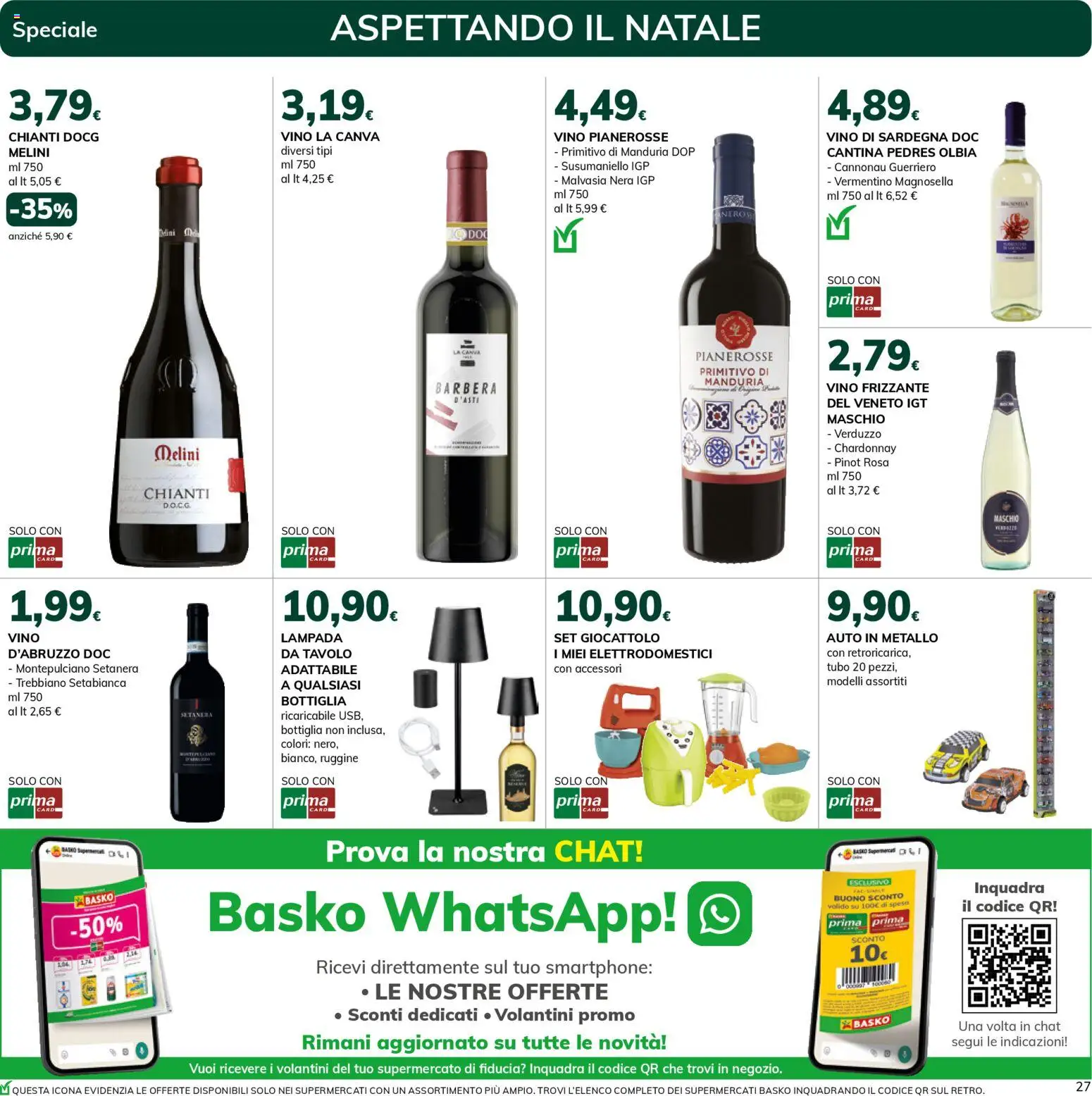 Volantino Basko del 11.11.2025 | Pagina: 27 | Prodotti: Tubo, Smartphone, Bottiglia, Tavolo