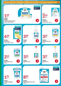 Eurocash Gazetka - Katalog Artykułów Spożywczych od 29.06.2025 | Strona: 4 | Produkty: Ser żółty, Serek, Kefir naturalny, Śmietana