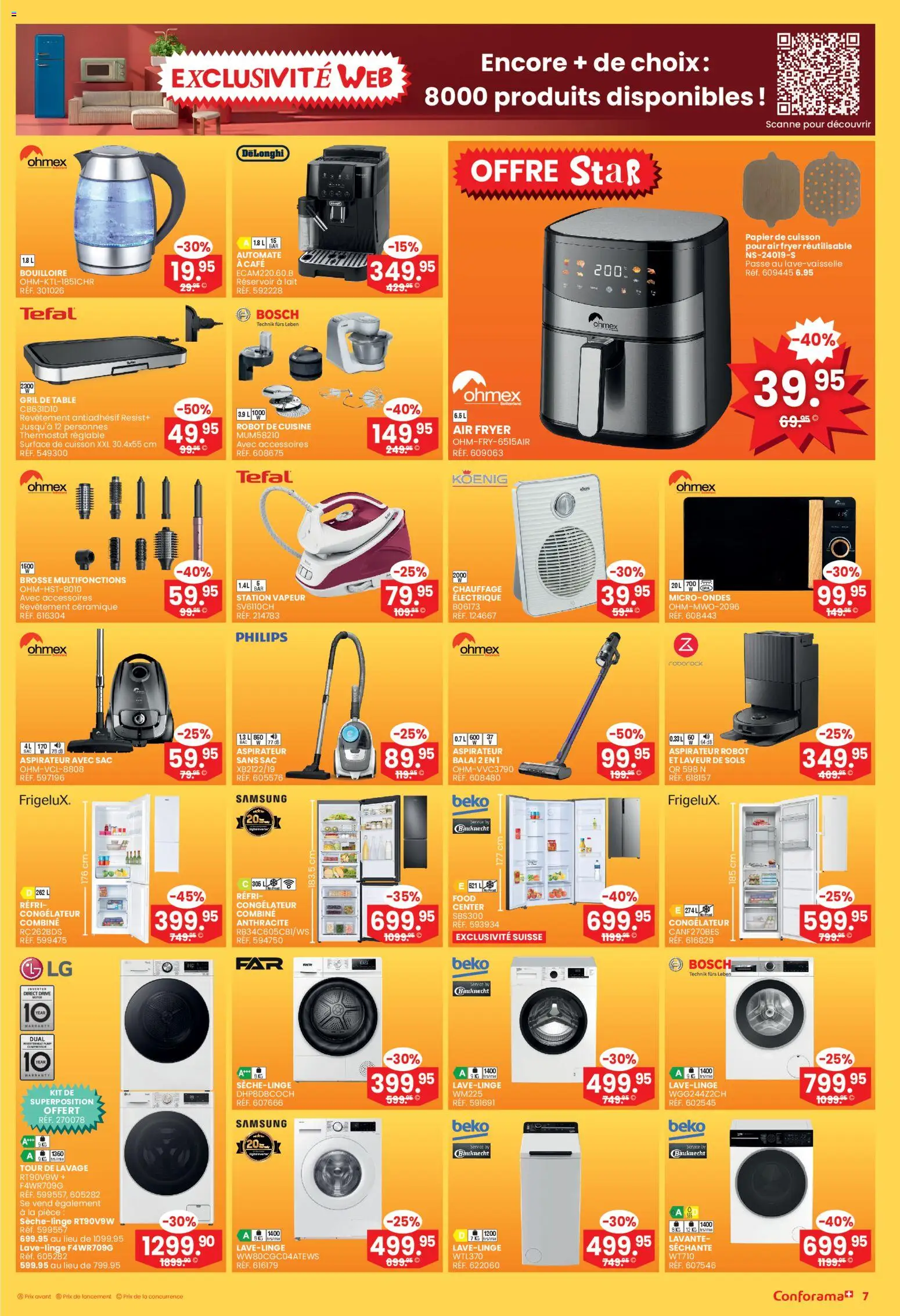 Conforama Aktionen FR – gültig ab 24.12.2025 | Seite: 7 | Produkte: Samsung, Bosch, Philips