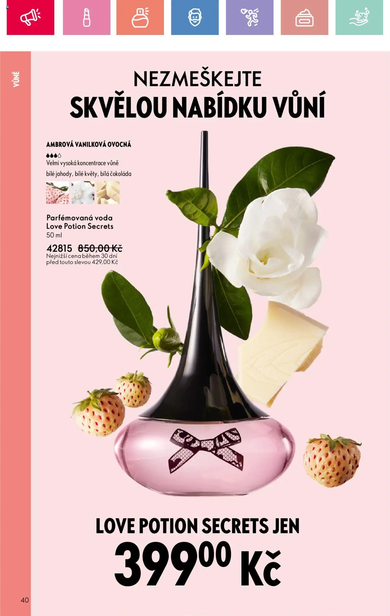 Oriflame katalog č.08/2025 od 25.05.2025 | Strana: 40 | Produkty: Voda, Čokoláda, Bílá čokoláda