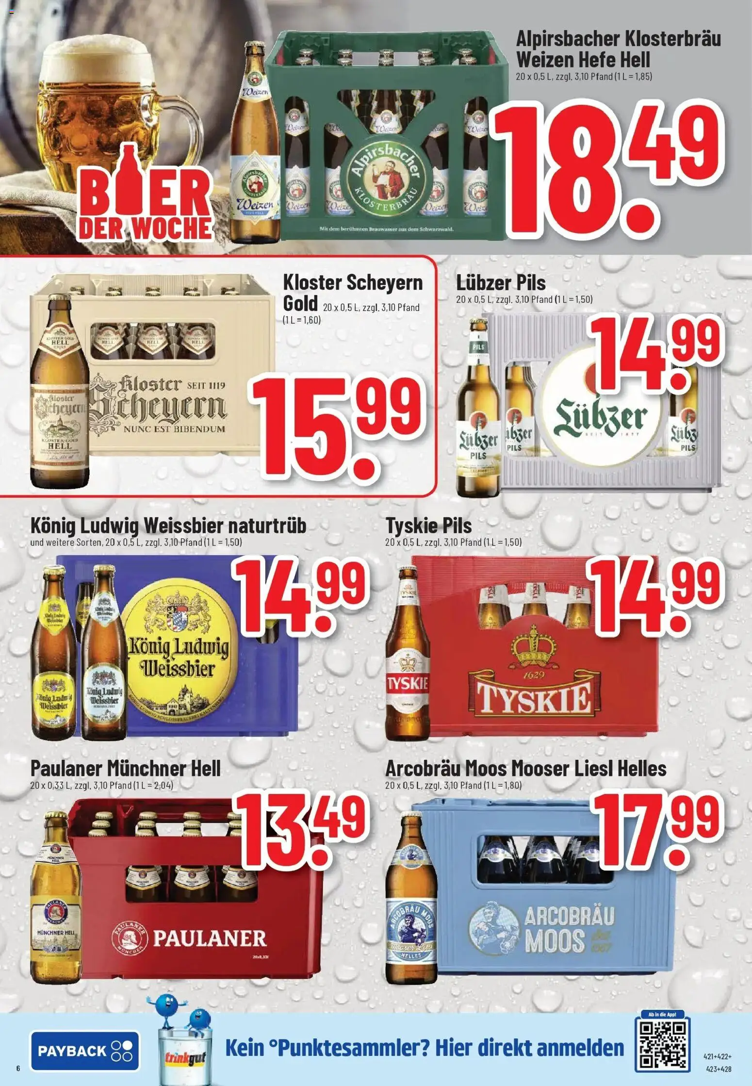 Trinkgut Prospekt Bad Kreuznach	 – gültig ab 12.04.2026 | Seite: 6 | Produkte: Tyskie, Weißbier, Lubzer, Paulaner