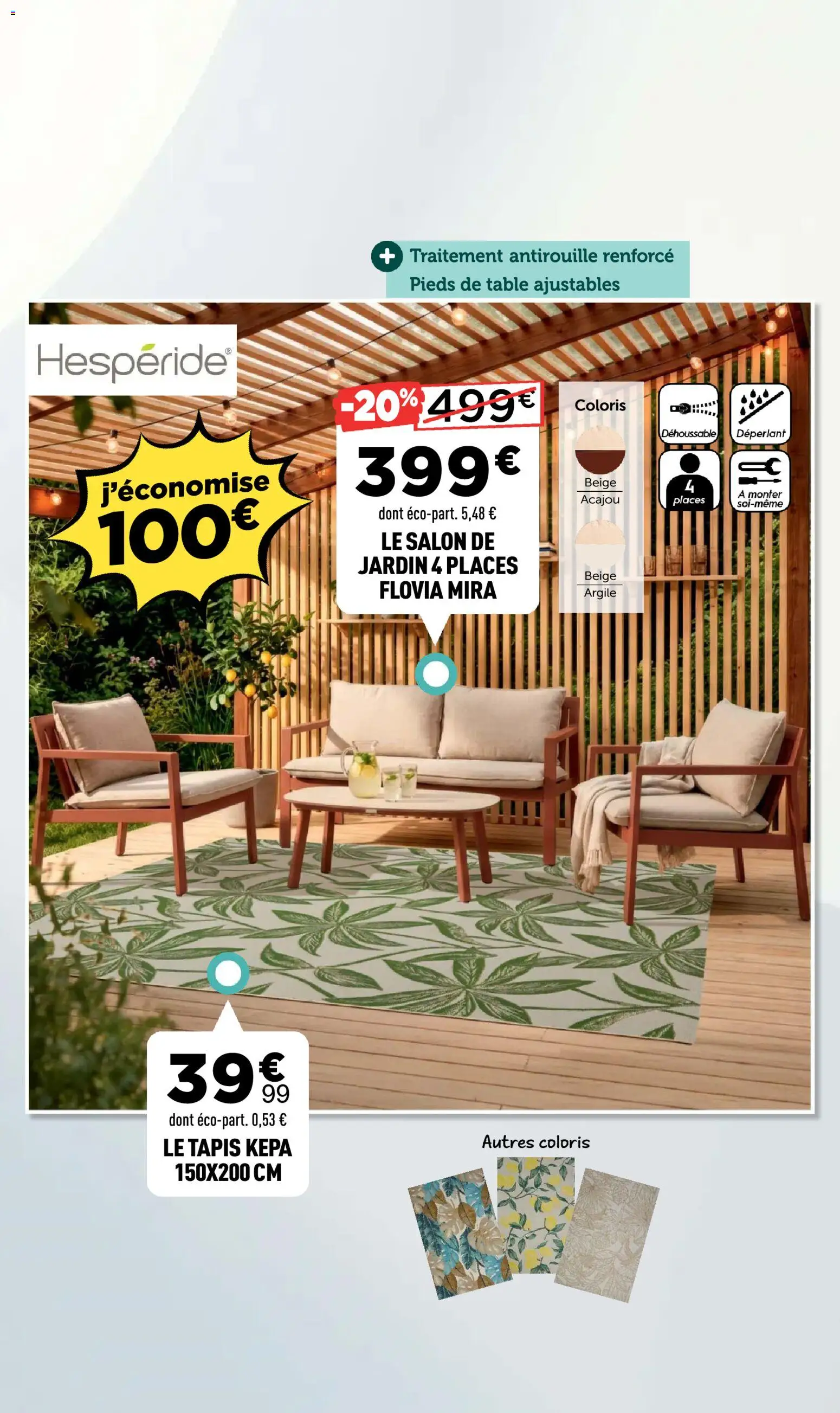 {H1} | Page: 18 | Produits: Argile, Salon de jardin, Table, Tapis