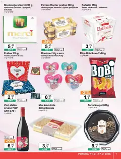 Katalog KTC - Pregled kataloga iz trgovine KTC, vrijedi od 11.02.2026 | Stranica: 7 | Proizvodi: Praline, Čokolada, Ferrero Rocher, Torta