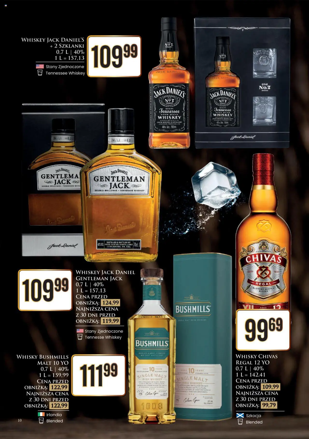 Dino Gazetka alkoholowa od 11.08.2025 | Strona: 10 | Produkty: Chivas Regal, Gentleman Jack, Regał, Szklanki