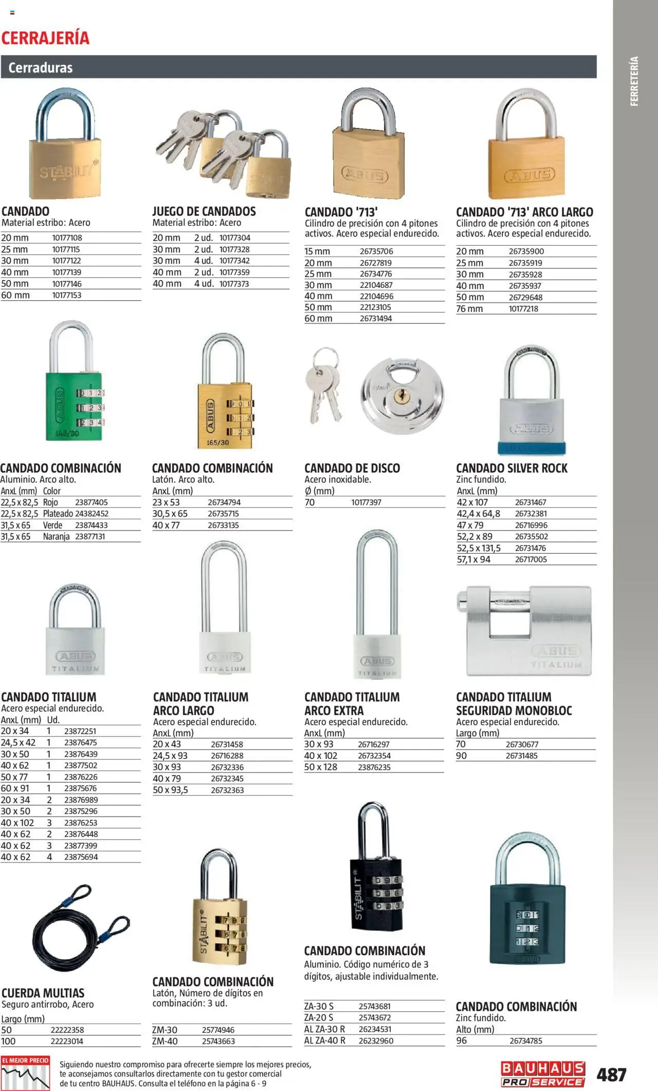 Bauhaus - ProService  │ válido desde el 24.02.2025 | Página: 487 | Productos: Té, Teléfono, Disco